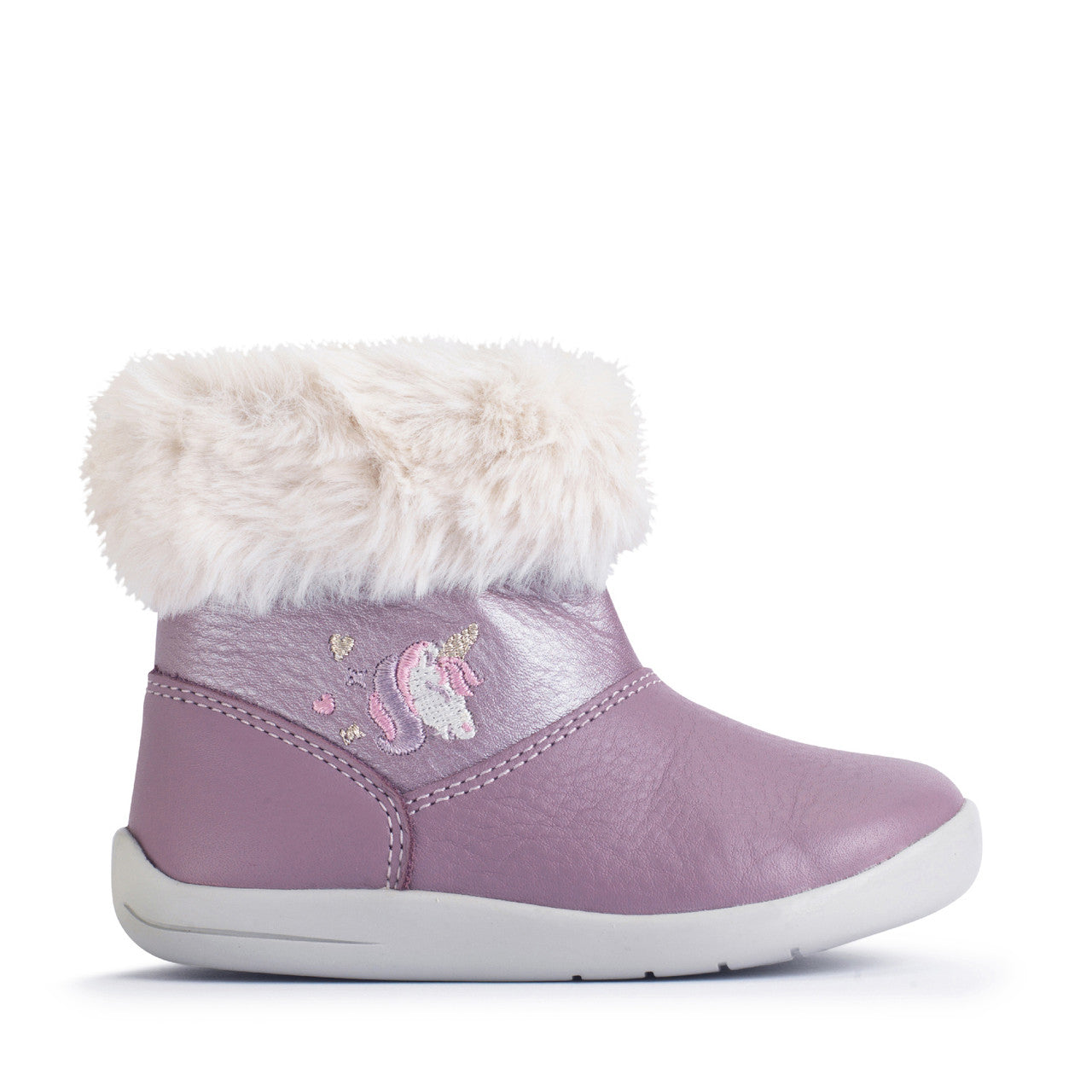 Start-rite Start-rite Flurry 0855_8 Girls Mauve First Walker Boots Maeve Girls