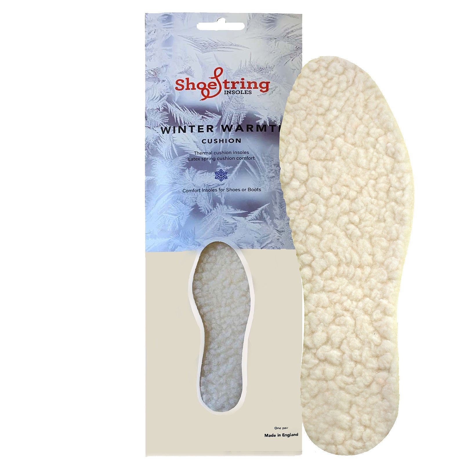 Adults Shoestring Winter Warmth Insoles