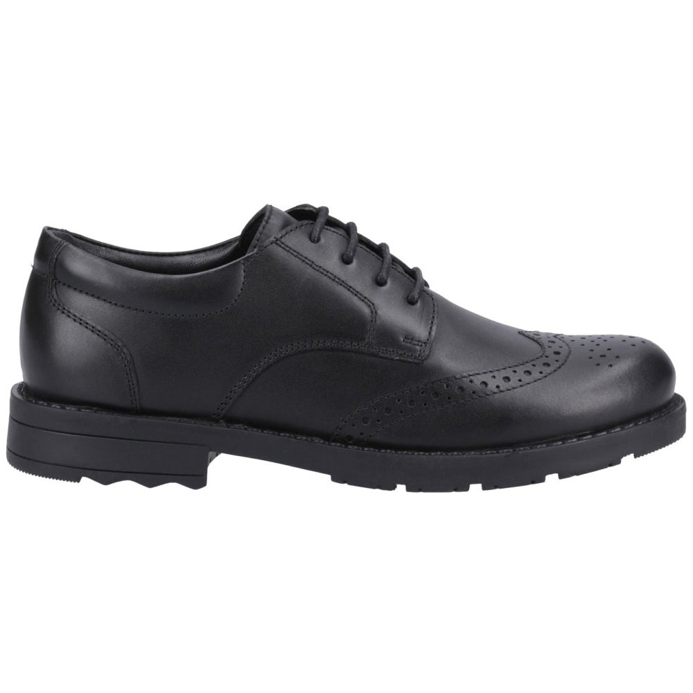Hush Puppies Brian SNR 39461-73605 Black School Shoes