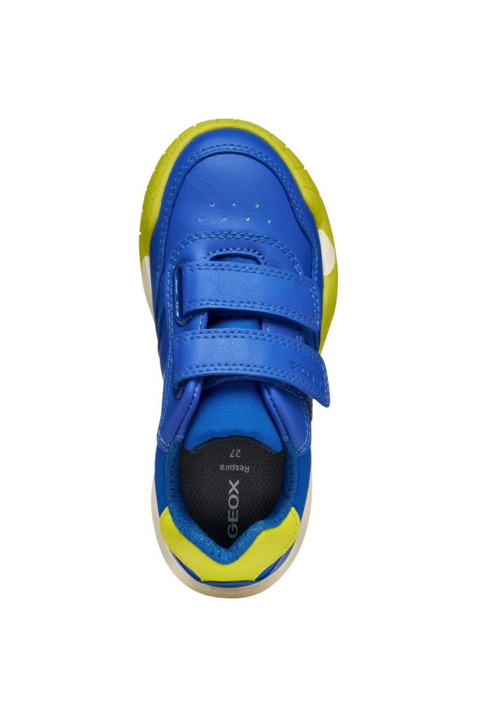 Geox Geox J Rann-E Boy J56NEA 065FU Royal/Lime Boys Trainer ROYAL/LIME Boys
