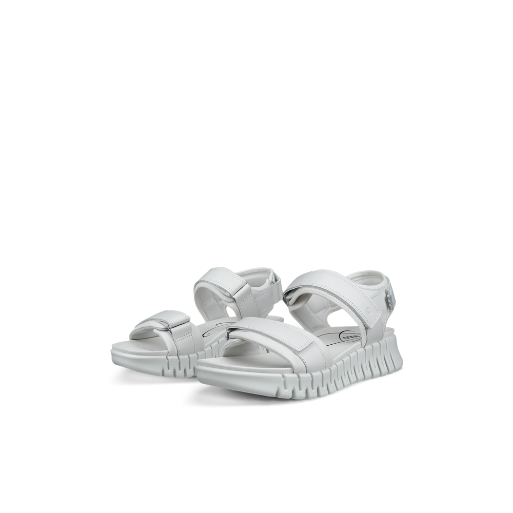 Ecco Ecco Gruuv Sol Lea 21310301007 Ladies White Sandals White Ladies