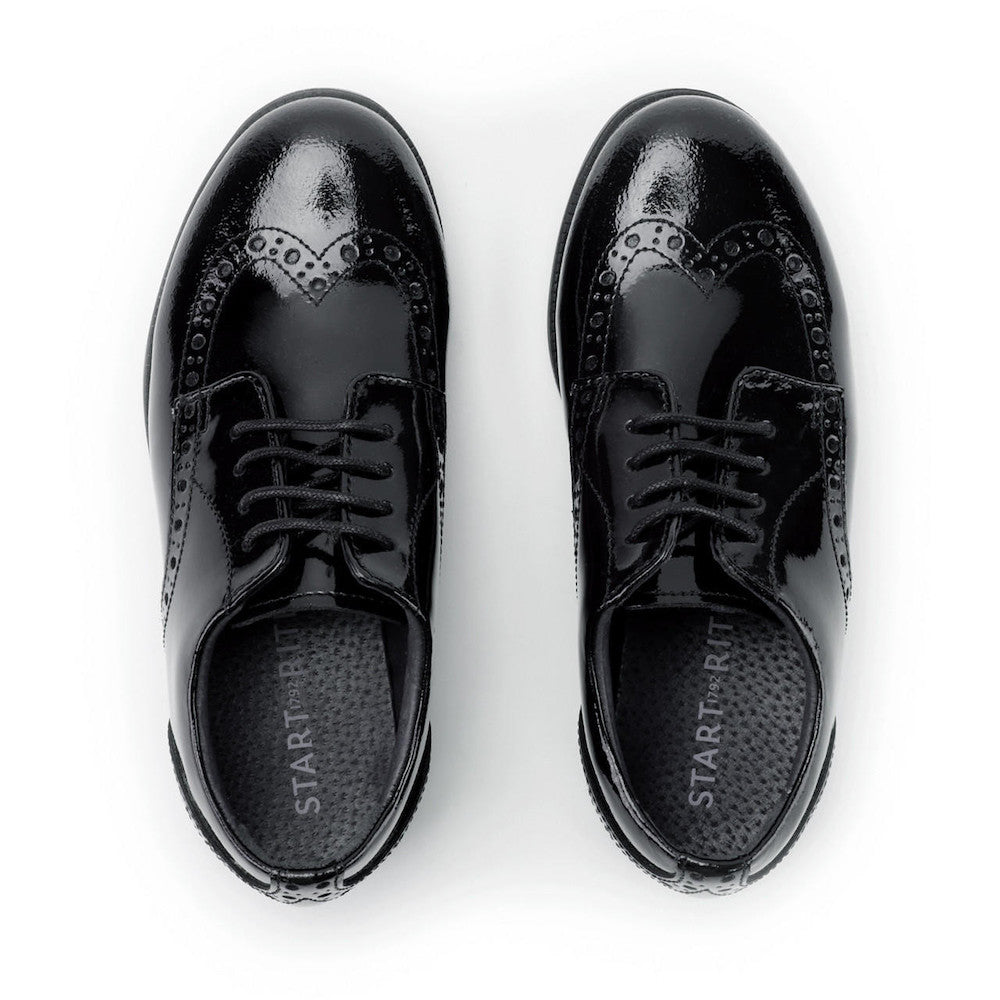 Start-Rite Start-Rite Brogue Pri 2745_3 Black Patent School Shoes Black Girls