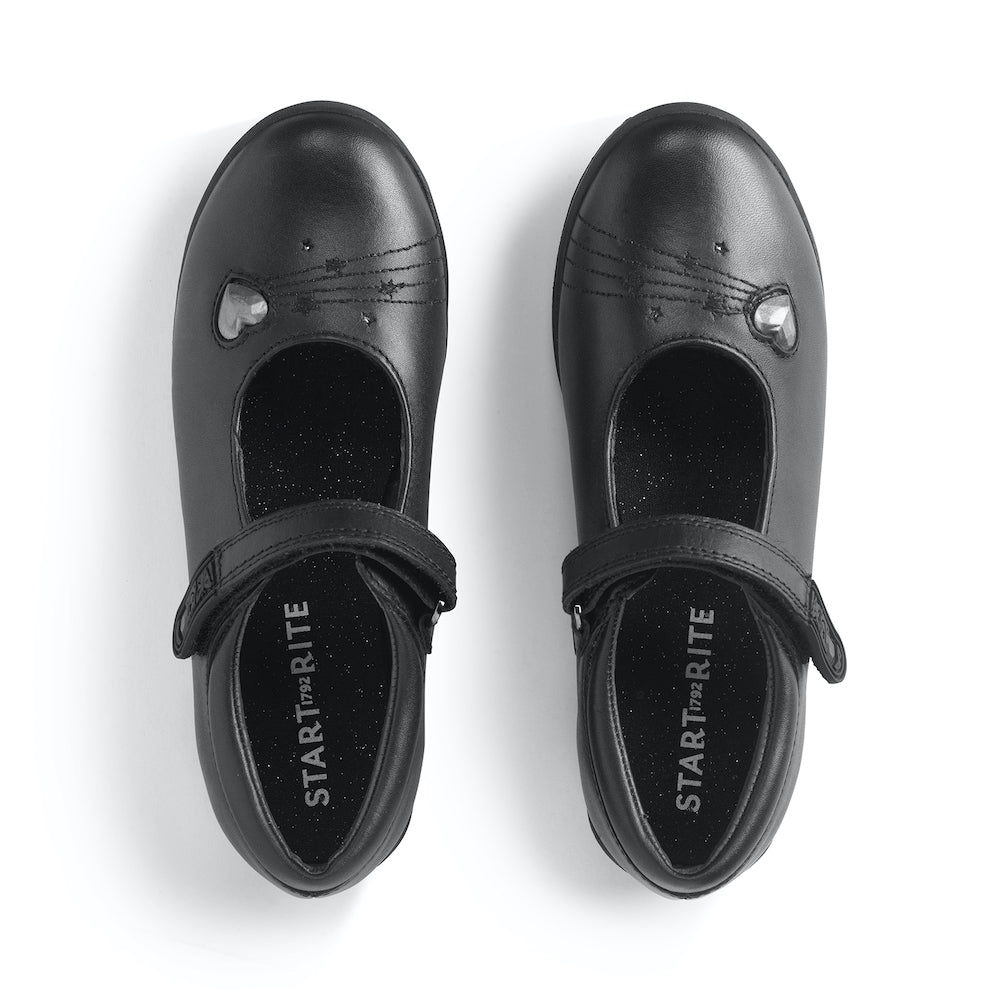 Start-Rite Start-Rite Stardust 2820_7 Black School Shoes Black Girls