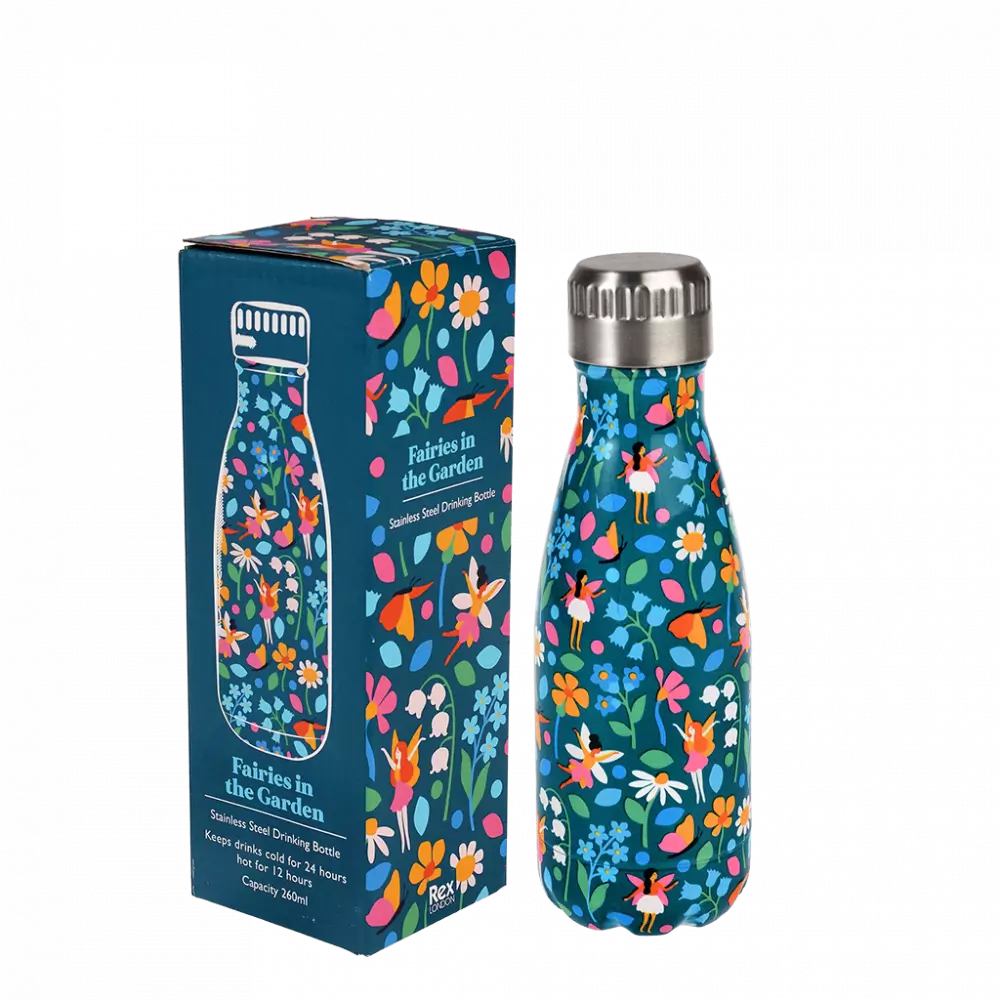Rex Rex Children's Stainless Steel Water Bottle Fairies in the Garden 260ml 29568 N/A Accessories