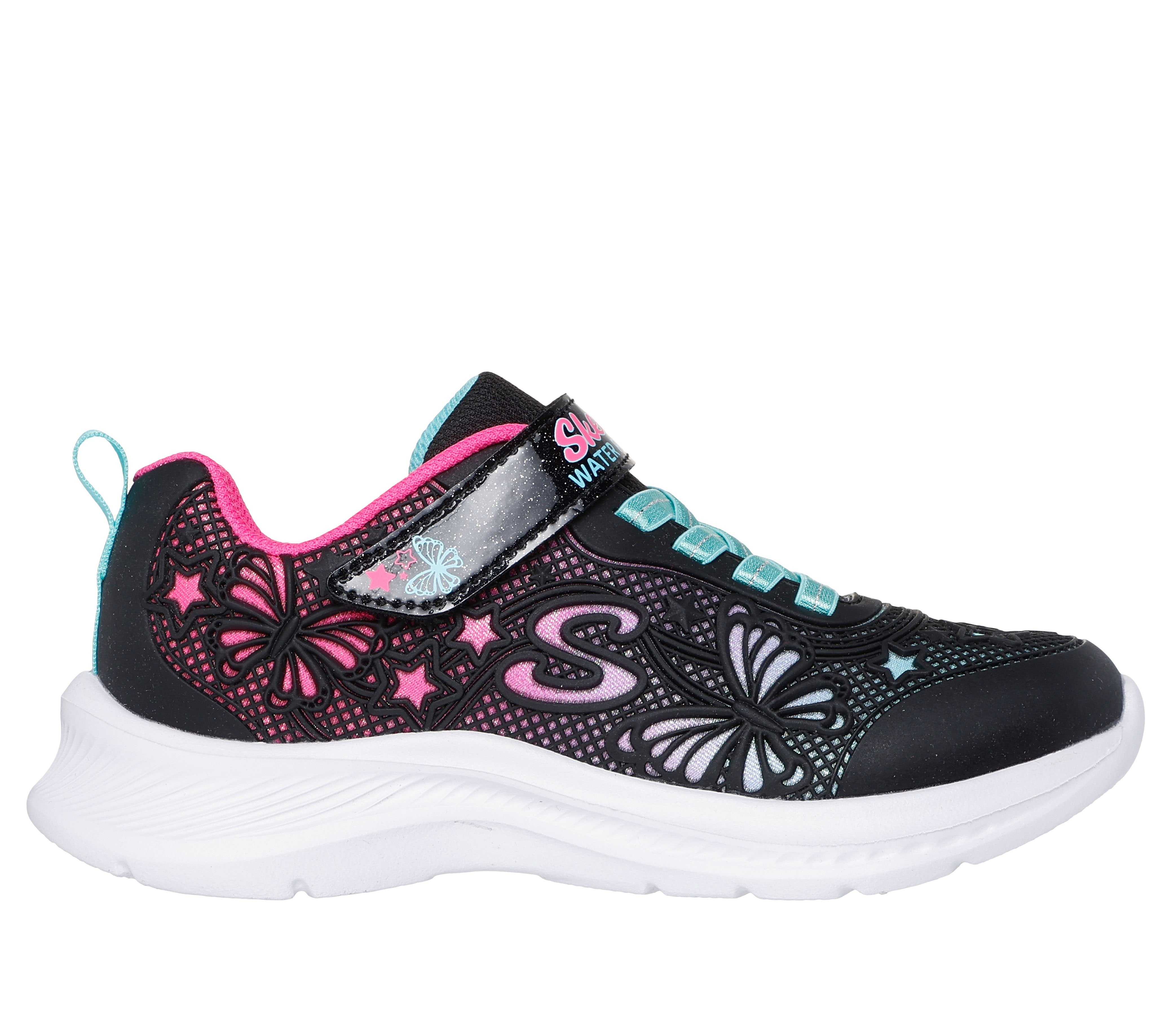 Skechers Skechers Jumpsters 2.0 Butterfly Flush 303380L Black / Multi Girls Trainer Black Girls
