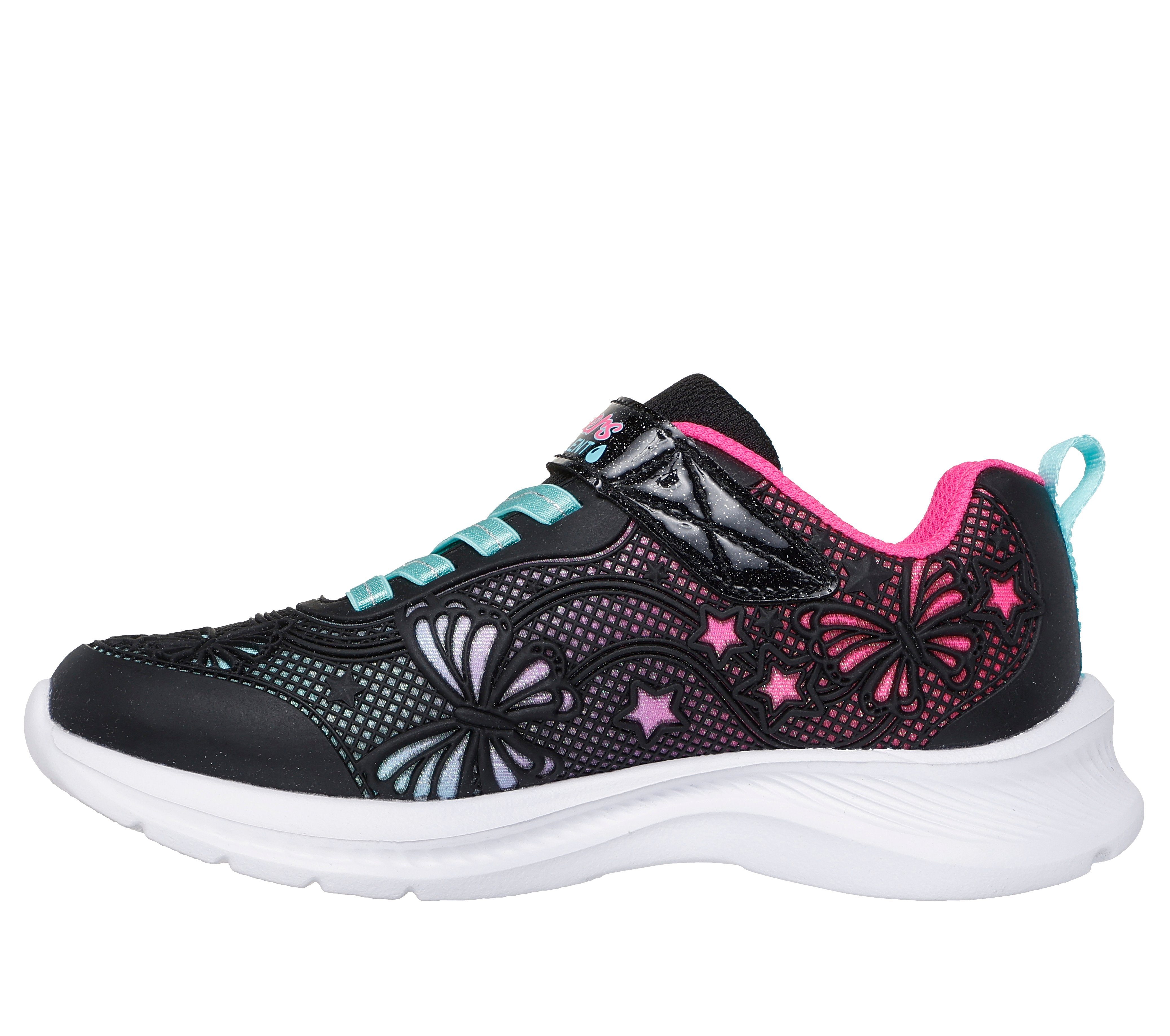 Skechers Skechers Jumpsters 2.0 Butterfly Flush 303380L Black / Multi Girls Trainer Black Girls
