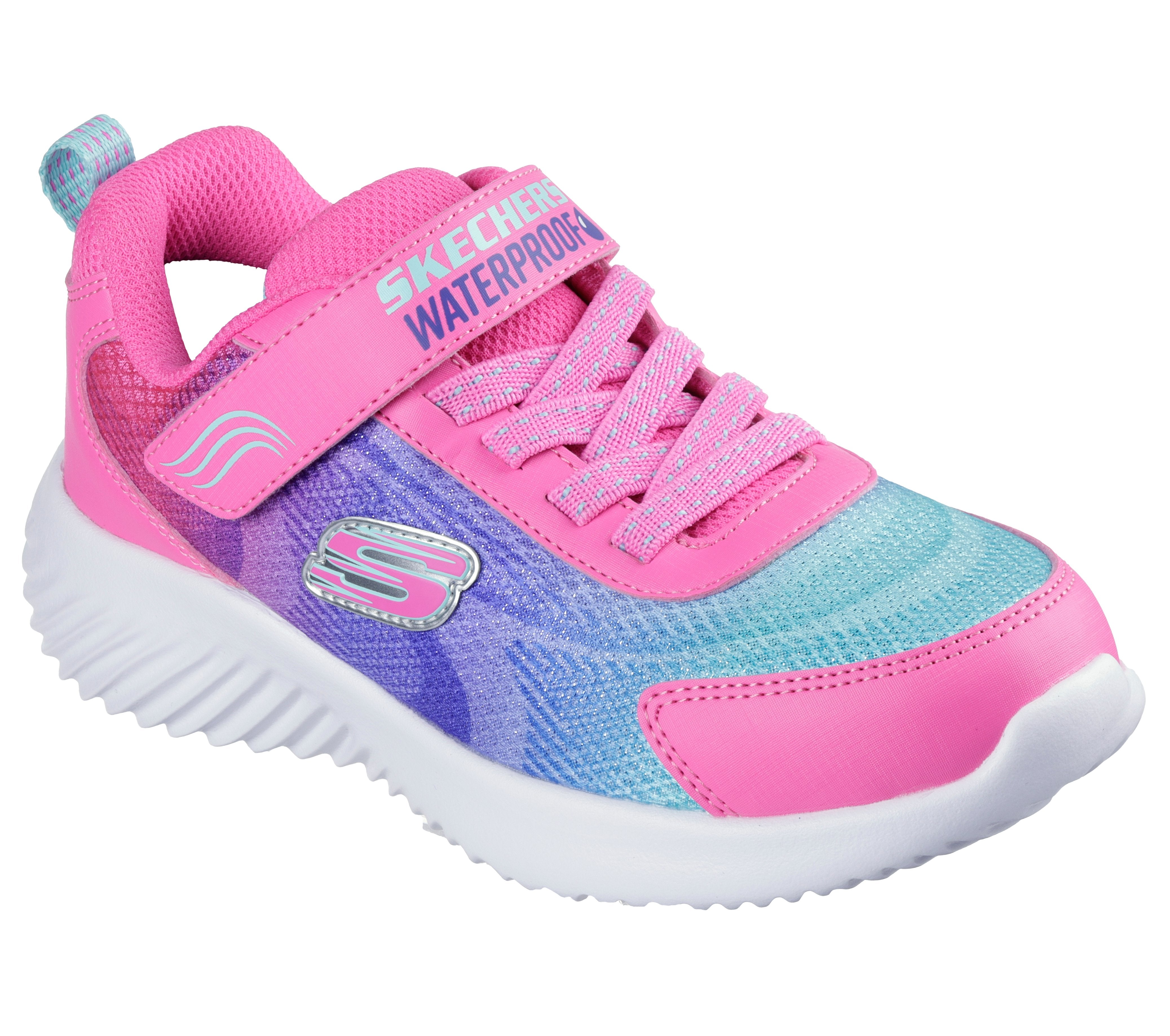 Skechers Skechers 303452L HPMT Bounder Hydra Cool Girls Waterproof Hot Pink Trainer Hot Pink Girls