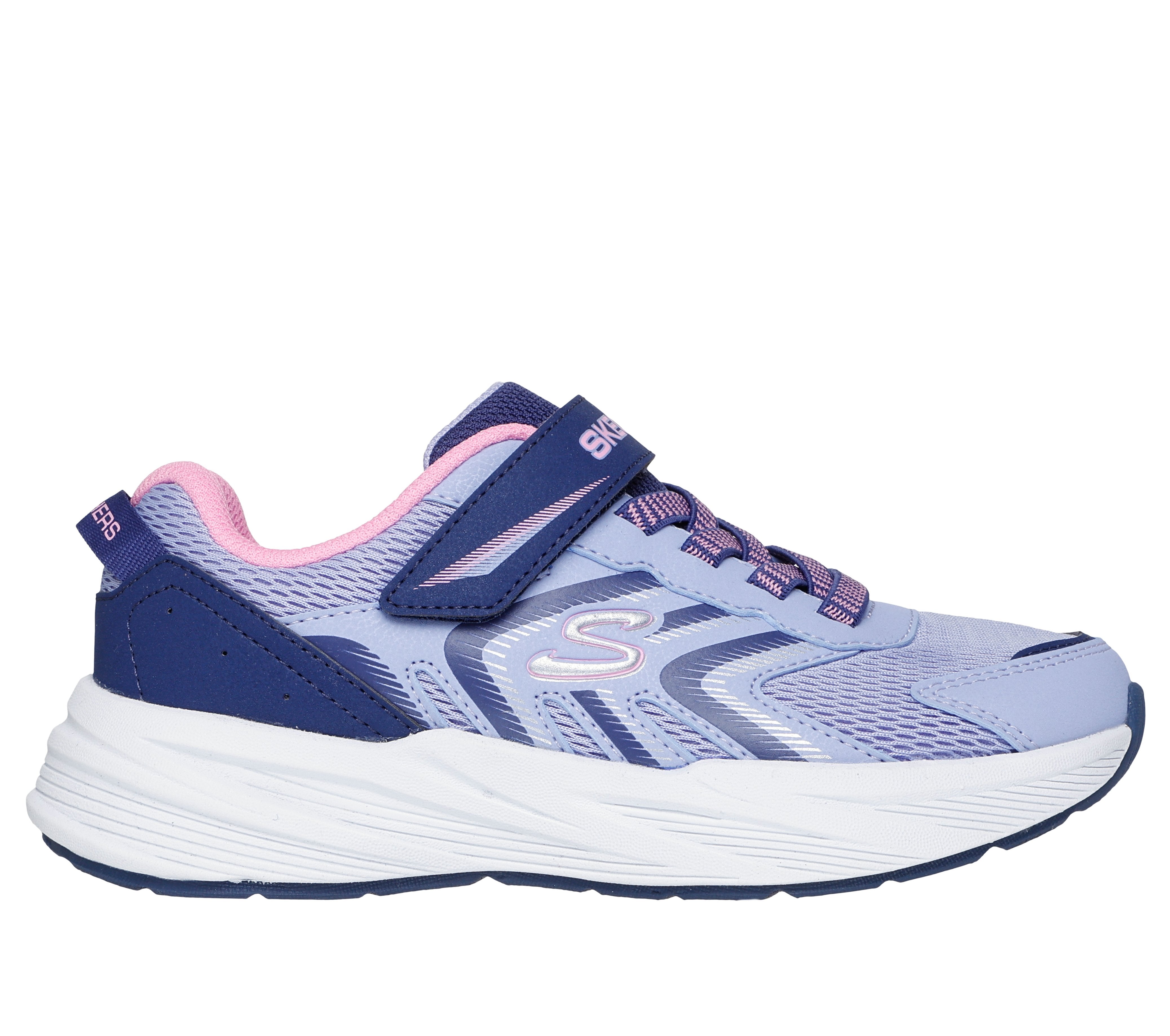 Skechers Skechers Microspec Tread 303642L Girls Periwinkle Trainer Periwinkle Girls
