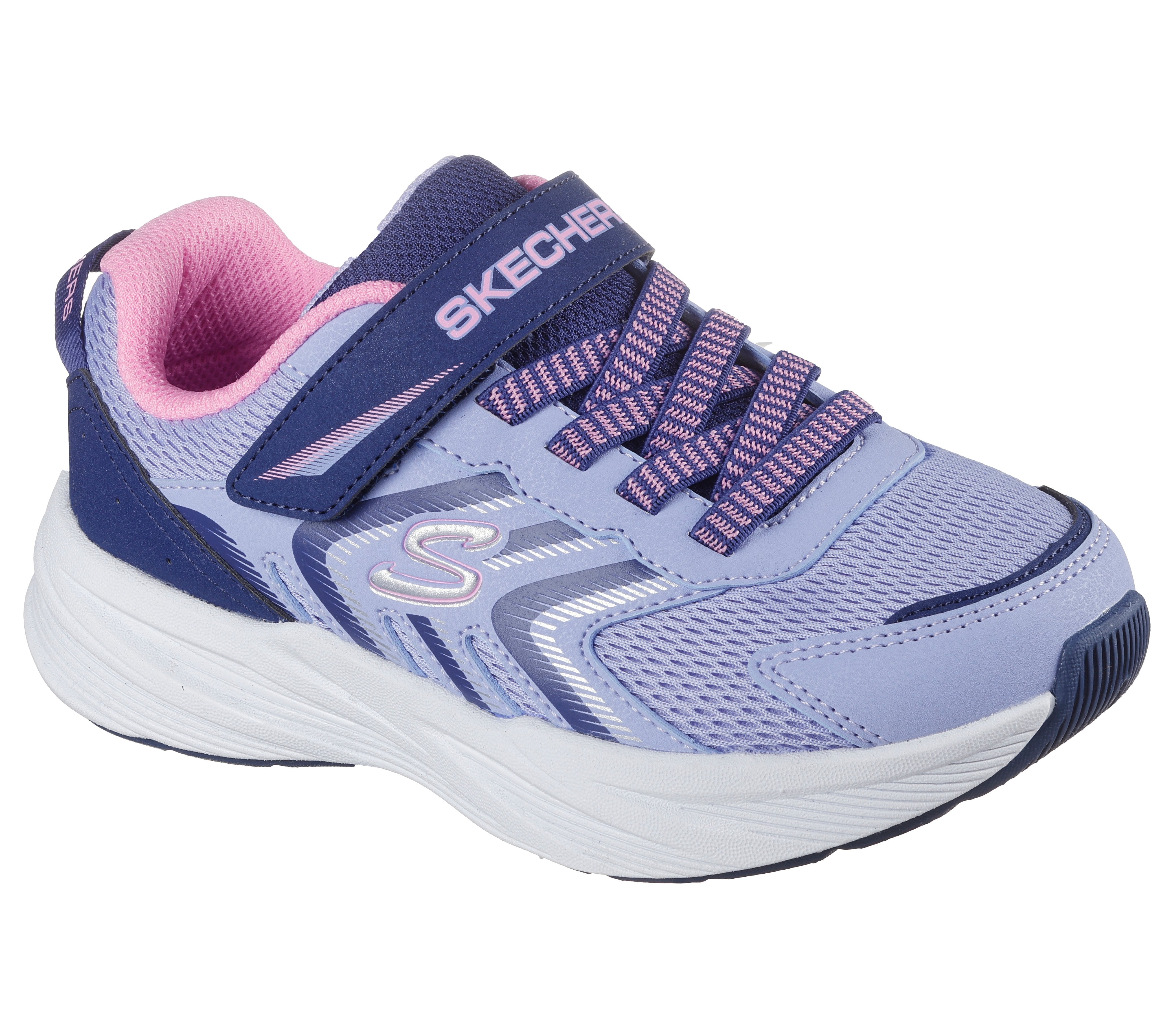Skechers Skechers Microspec Tread 303642L Girls Periwinkle Trainer Periwinkle Girls