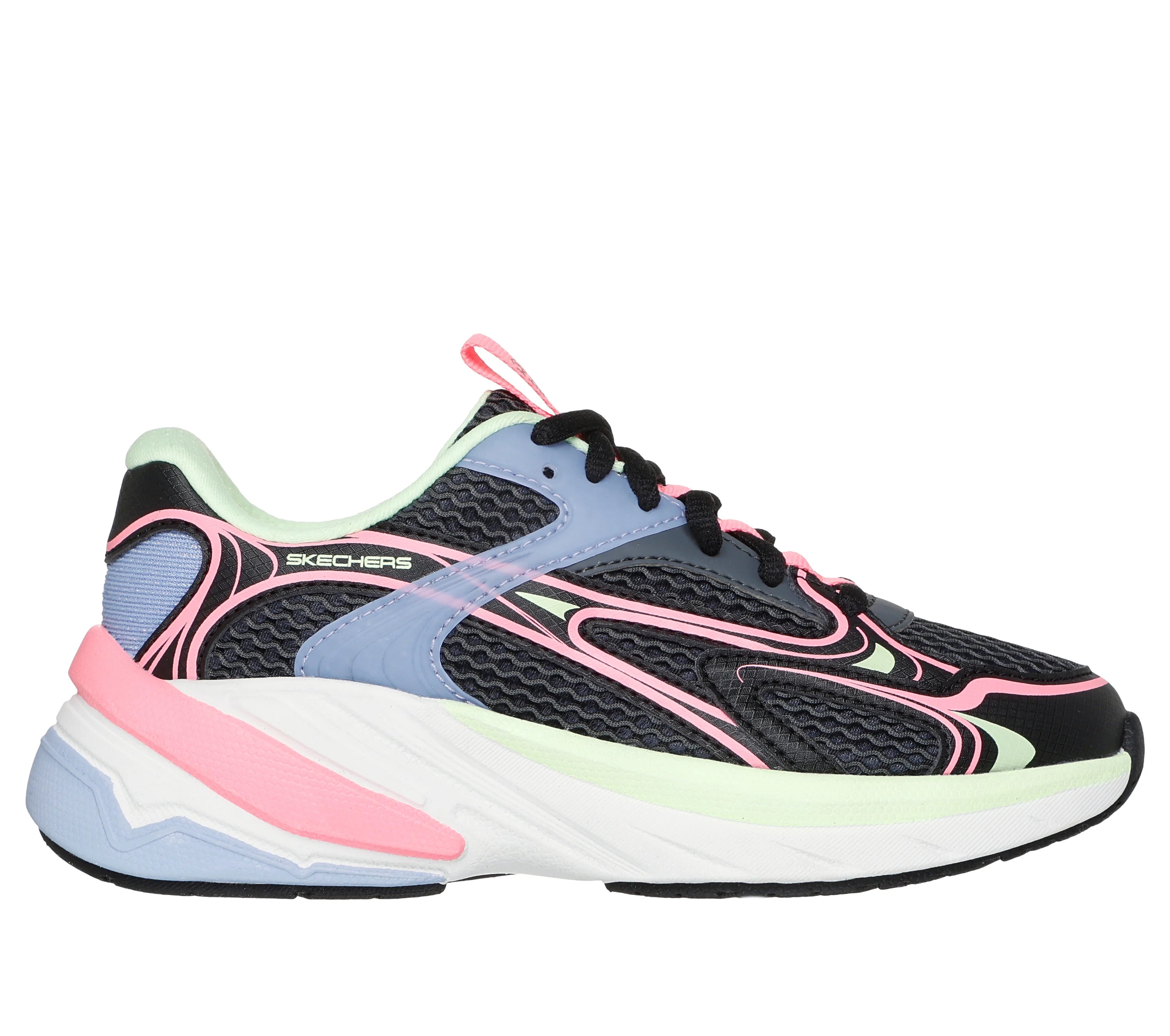 Skechers Skechers S2K 303697L BKMT BLACK/MULTI Girls Trainer BKMT Girls