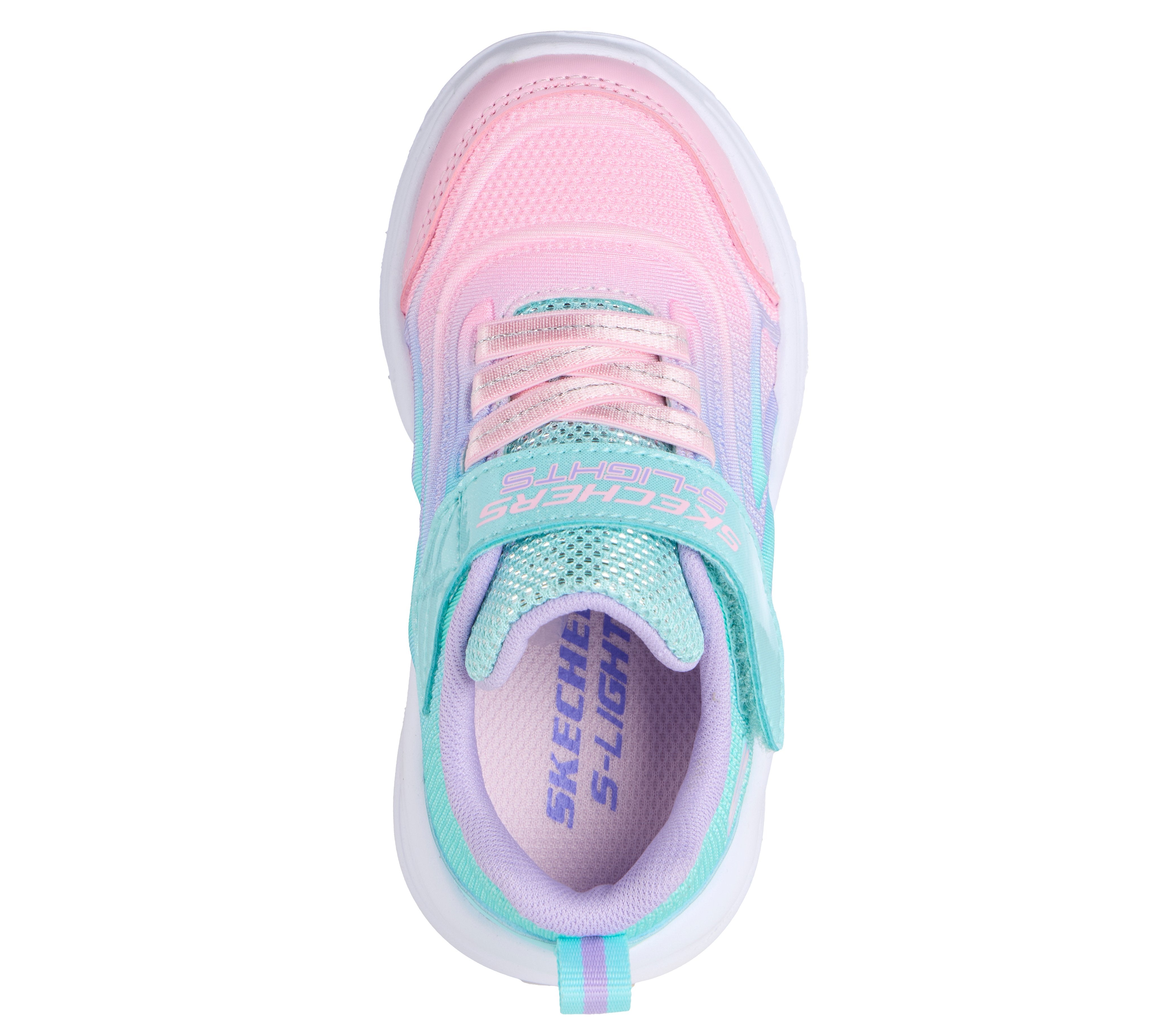 Skechers Skechers Sola Glow Clolour Breeze 303713N Girls Lights Trainer AQMT Girls