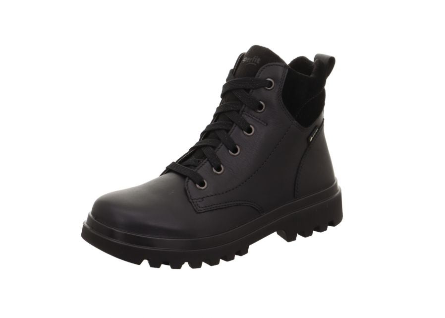 Superfit Superfit Abby 1-000612-0000 Girls Black Leather Gore-tex Ankle Boot Black Girls