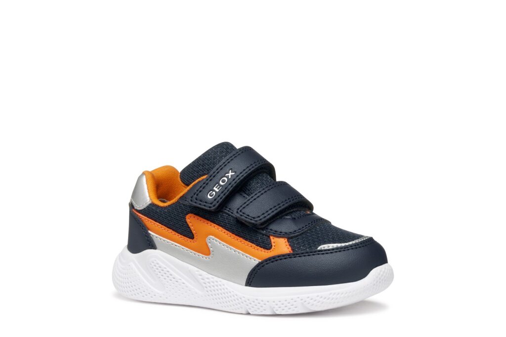 Geox Geox B SPRINTYE BOY C B564UC 0BC14 C0659 Boys Navy / Orange Trainer NAVY/ORANGE Boys