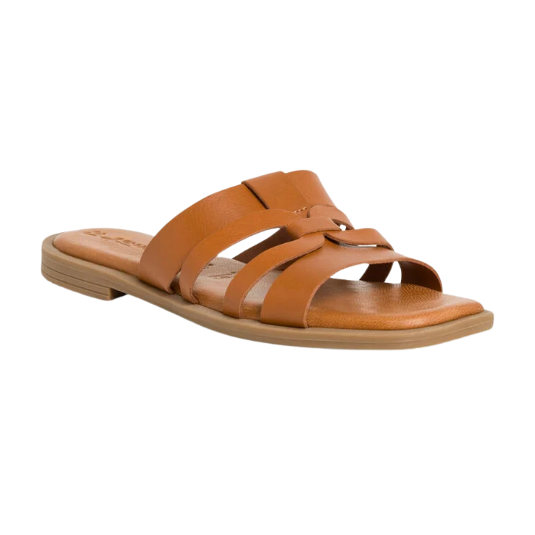 Tamaris Tamaris 1-27103-42 455 Ladies Tan Leather Mules Sandals Tan Ladies