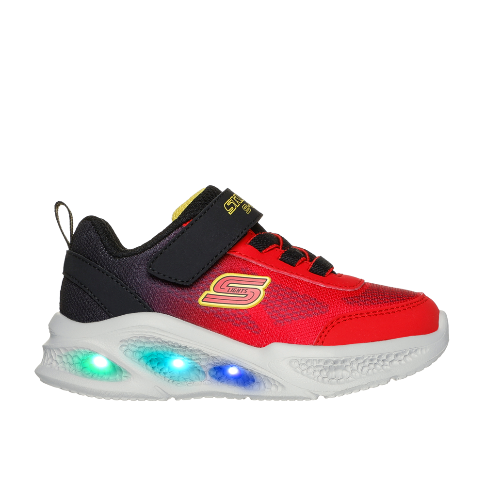 Skechers Skechers Skechers Meteor - Lights - Krendox 401495N RDBK Boys Trainer Red/Black Boys