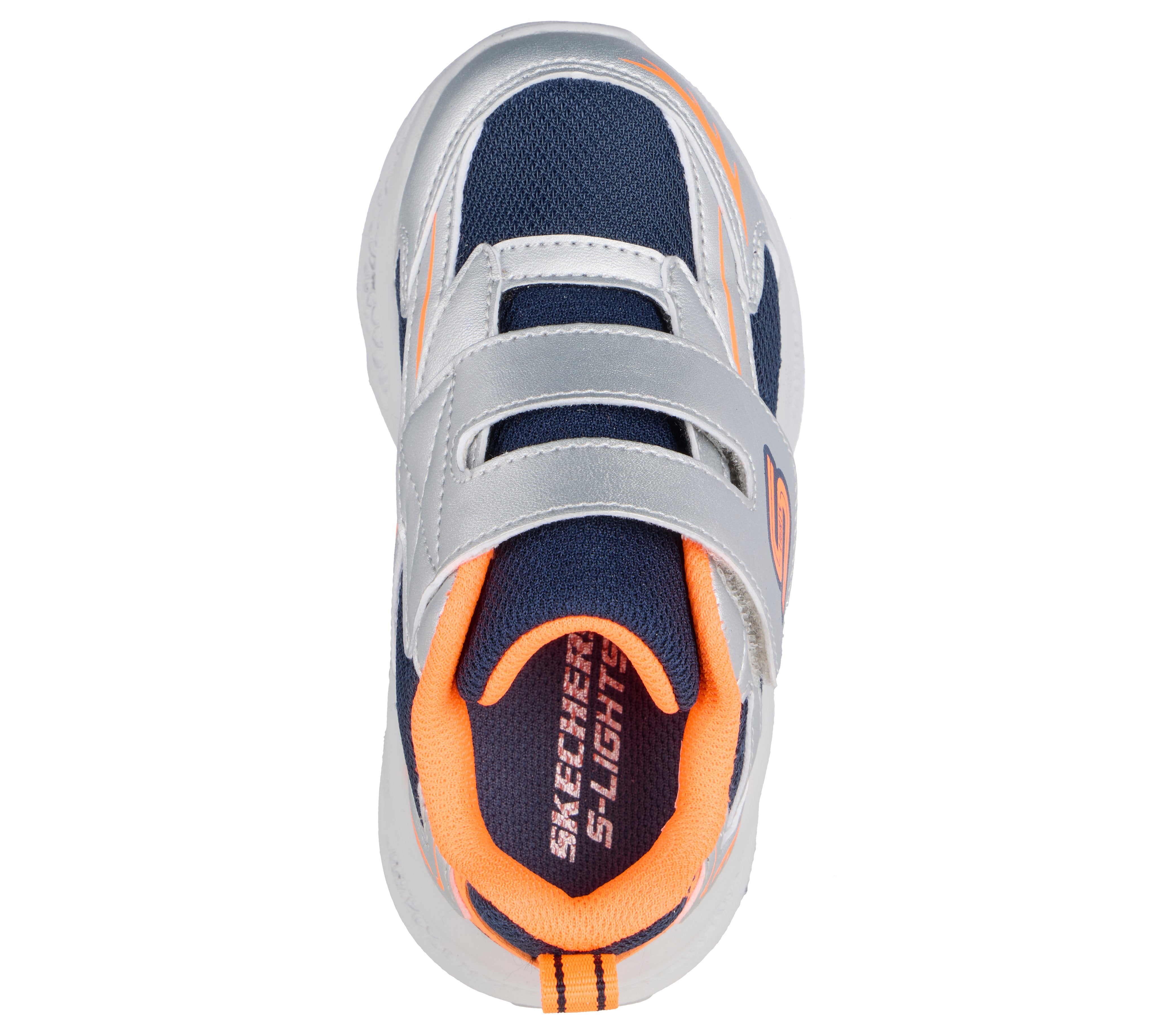 Skechers Skechers Meteor Lights 401498N Boys Silver Trainer SLOR Boys