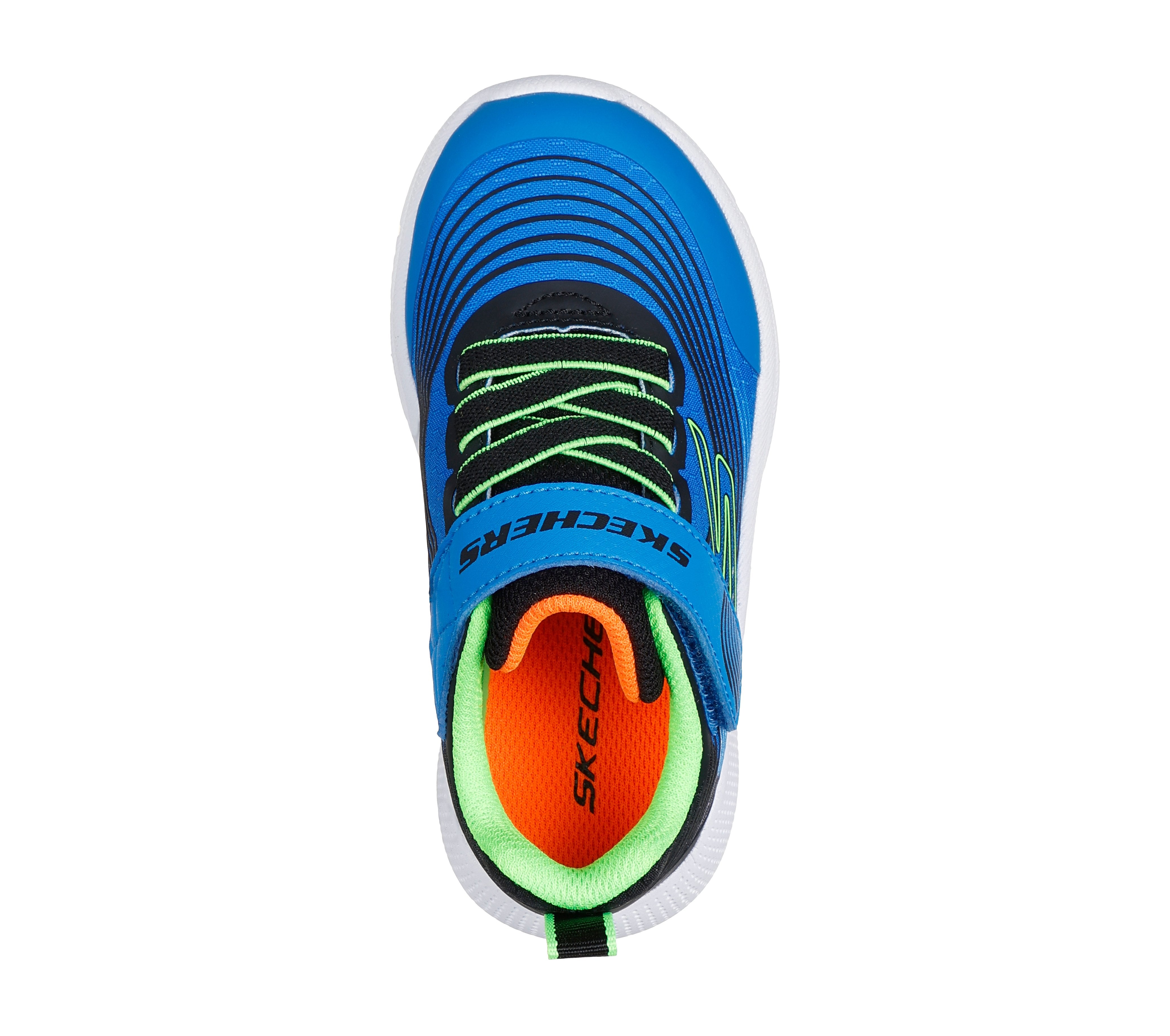 Skechers Skechers Microspec Advance 403926N Boys Blue / Lime Trainer BLLM Boys