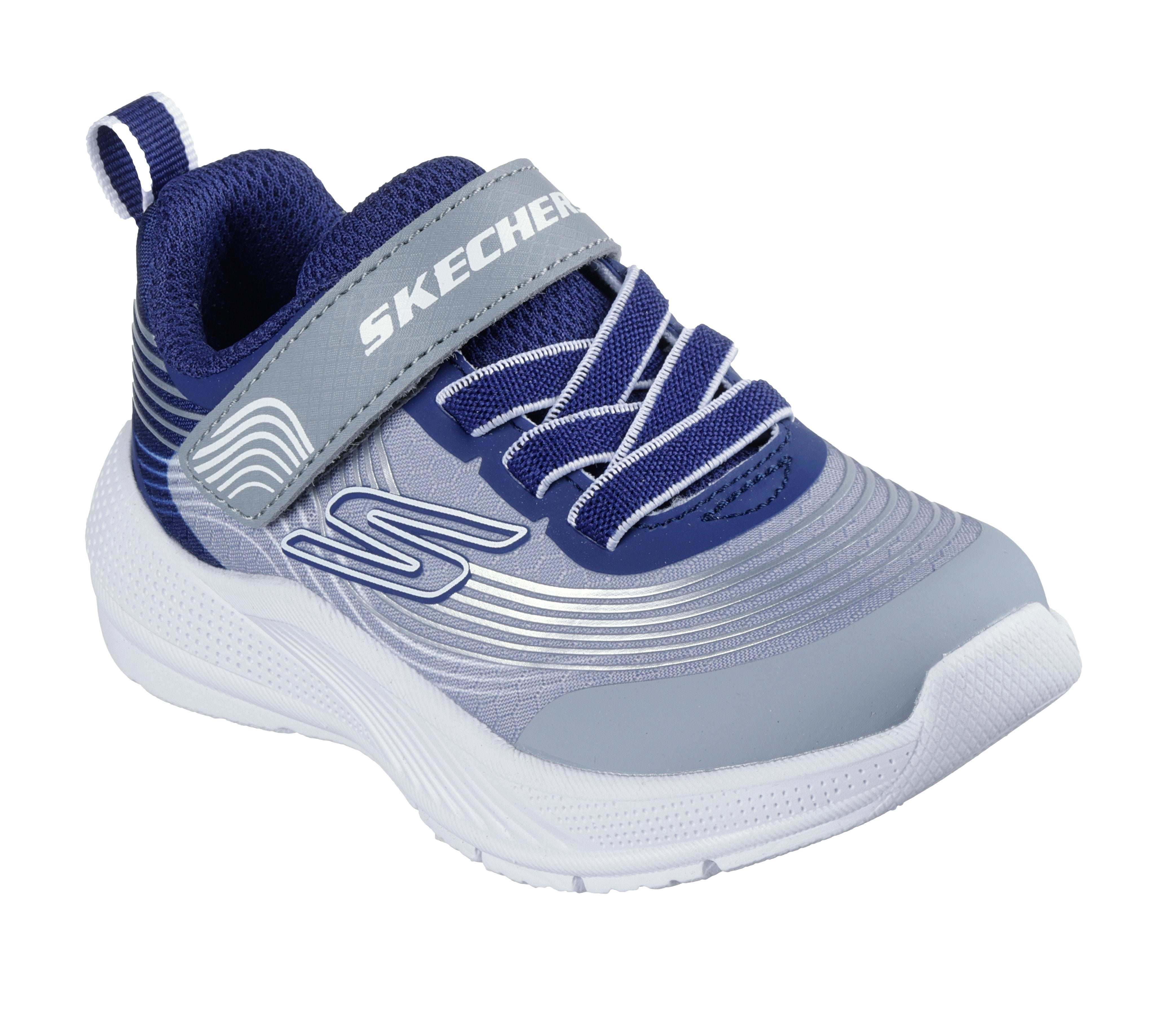 Skechers Skechers Microspec Advance 403926N Boys Navy / Light Grey Trainer NVLG Boys