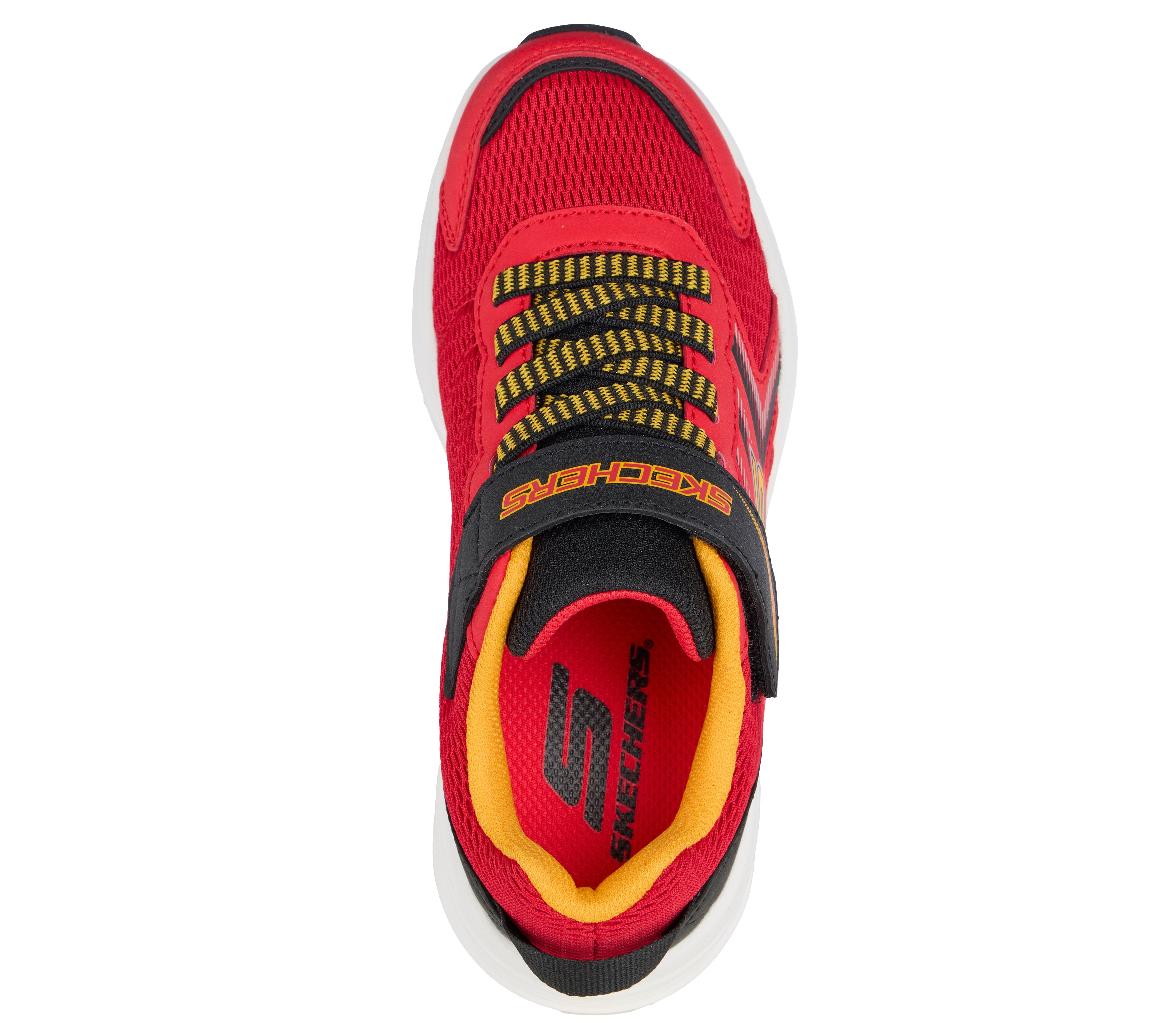 Skechers Skechers Microspec Tread 404115L Boys Red / Black Trainer RDBK Boys