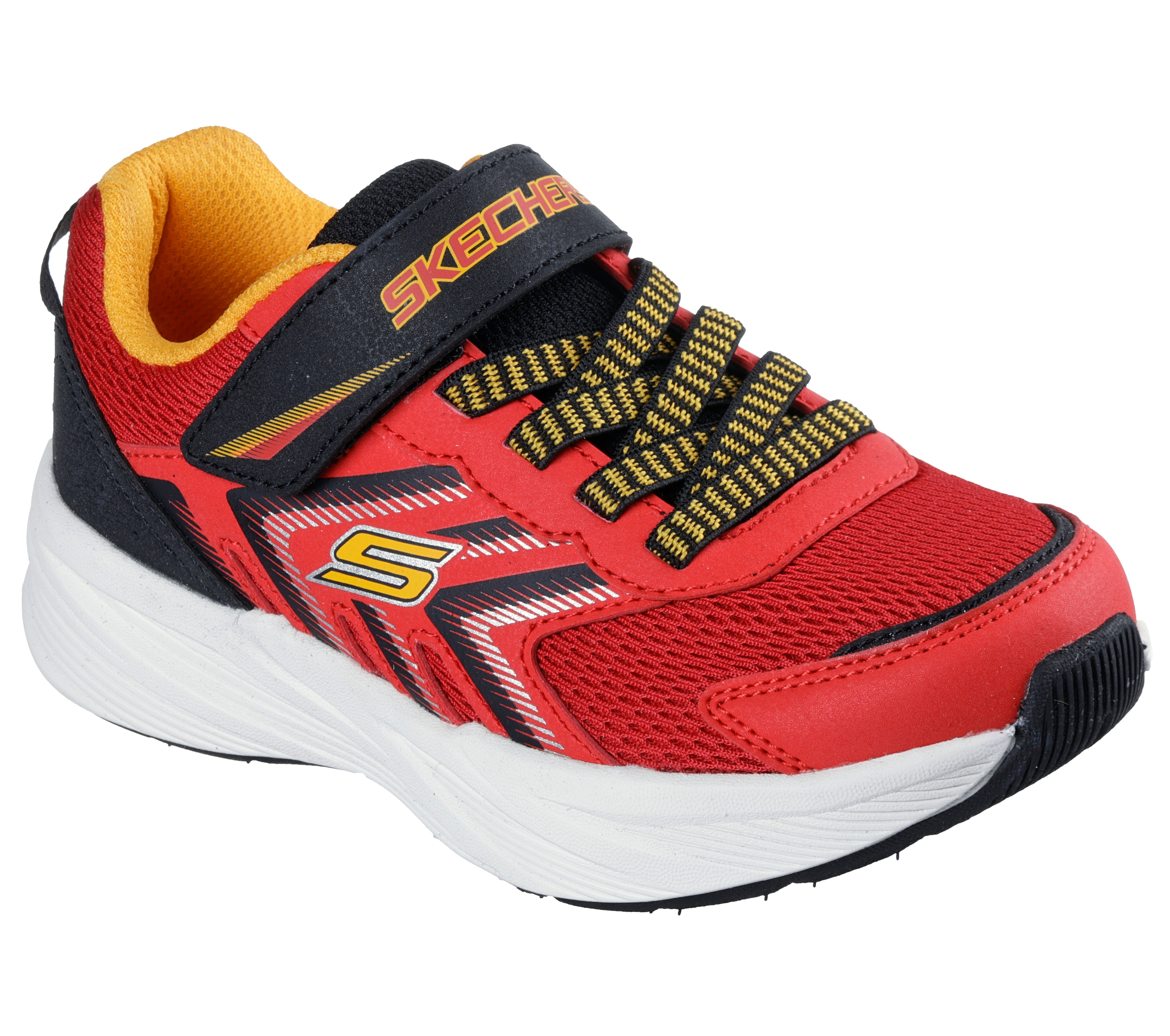 Skechers Skechers Microspec Tread 404115L Boys Red / Black Trainer RDBK Boys