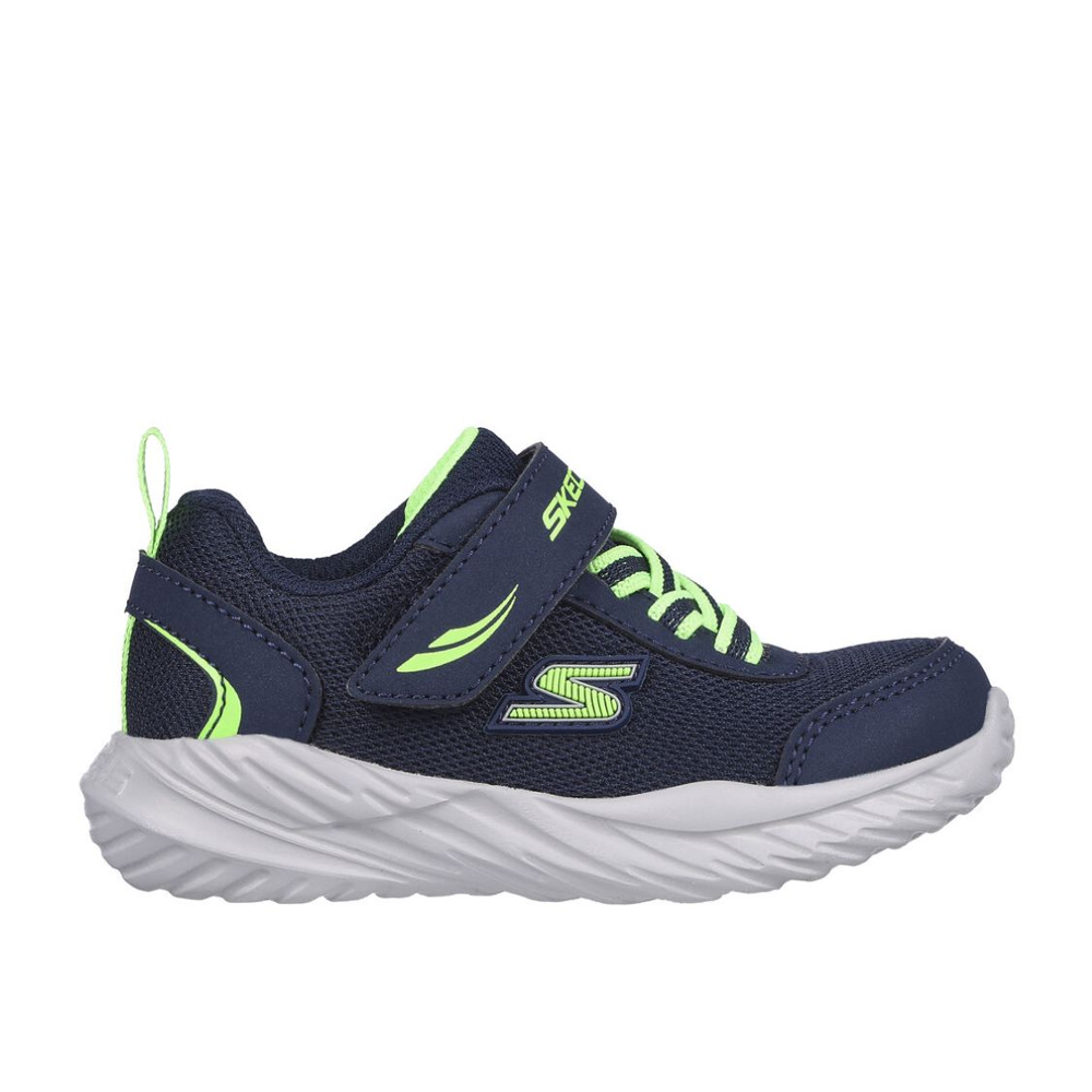 Skechers Skechers Nitro Sprint-Rowzer 407308N/NVLM Trainers Navy/Lime Boys