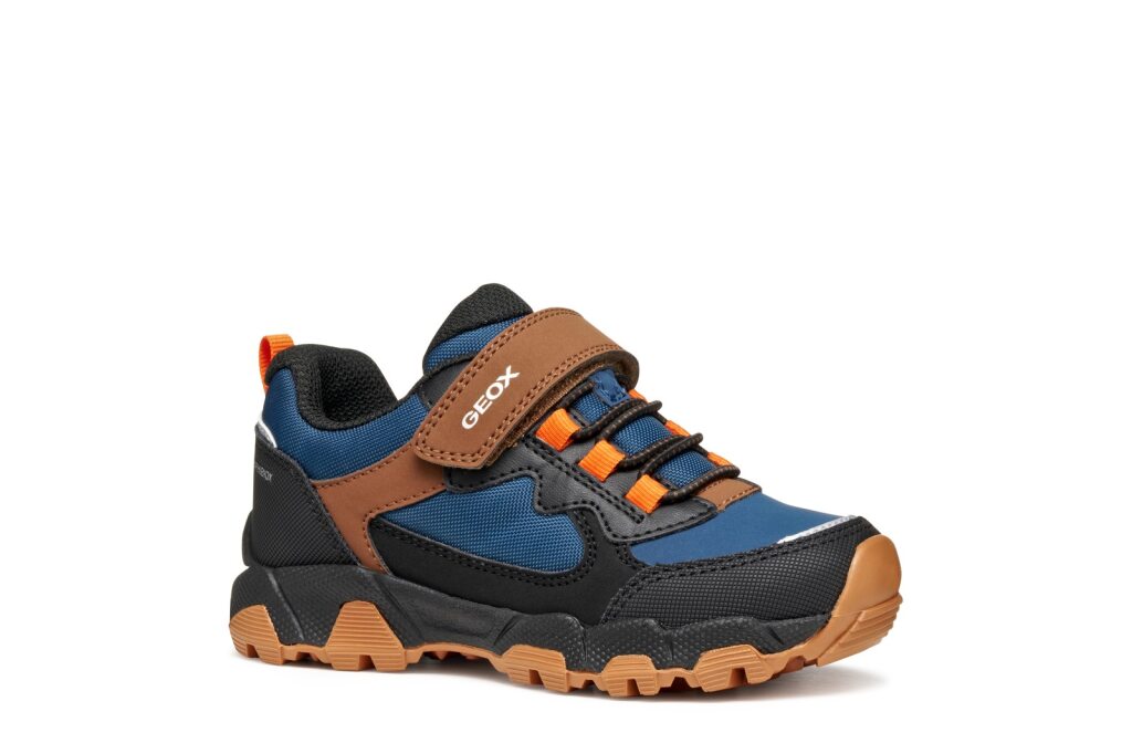 Geox Geox J MAGNETAR B.B J463ZB 050FU C0948 Boys Navy / Brown Trainer NAVY/BROWN Boys