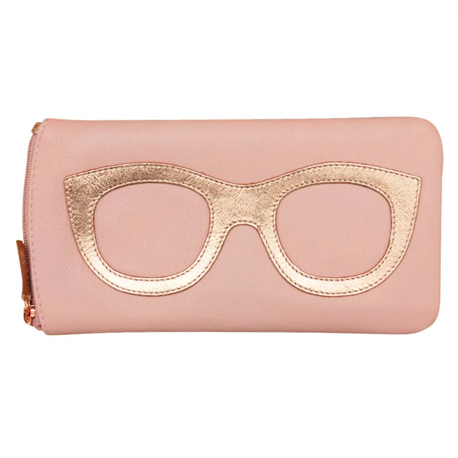Jewn AP642 Leather Glasses Case Aegean Blue Accessories