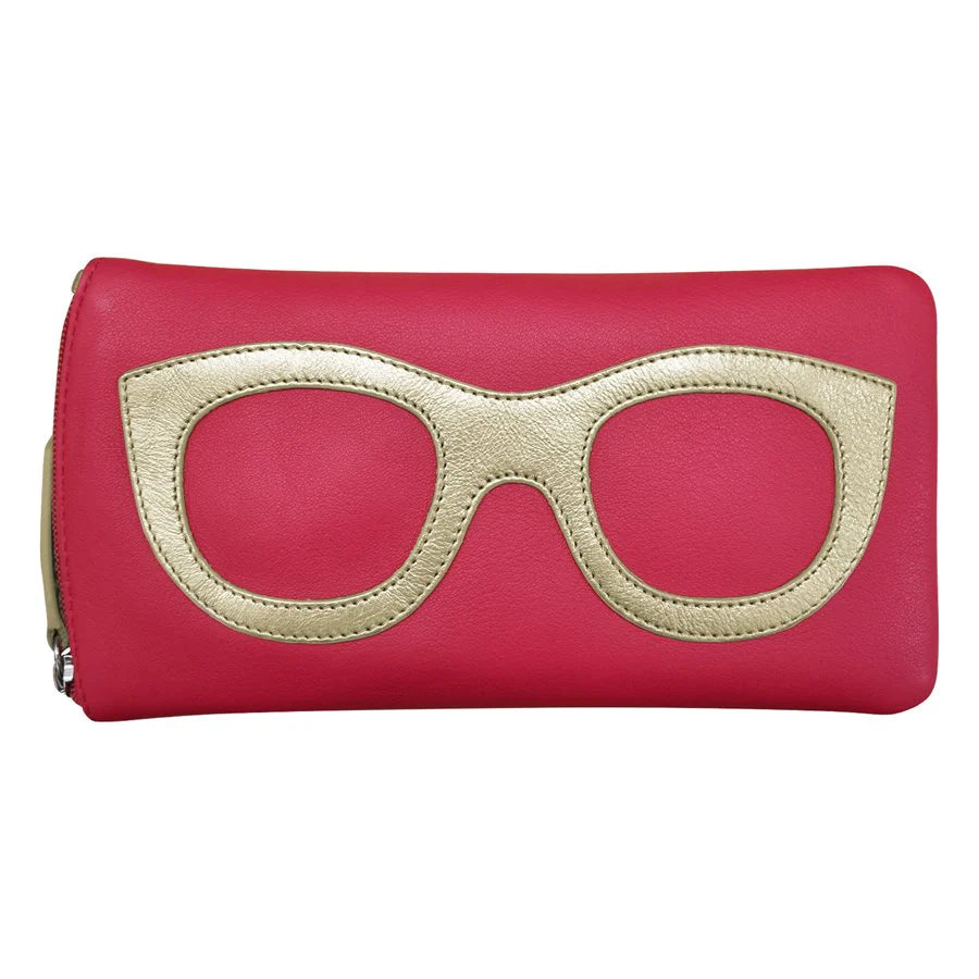 Jewn AP642 Leather Glasses Case Aegean Blue Accessories