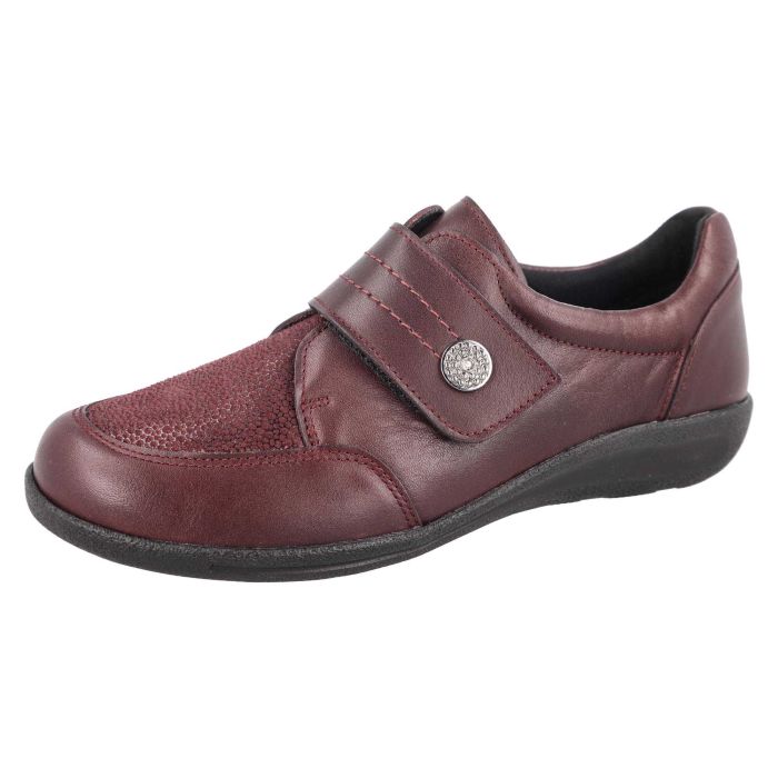 DB Shoes DB Shoes 68205R Ember 2V Burgundy Leather Ladies Shoe Burgundy Ladies
