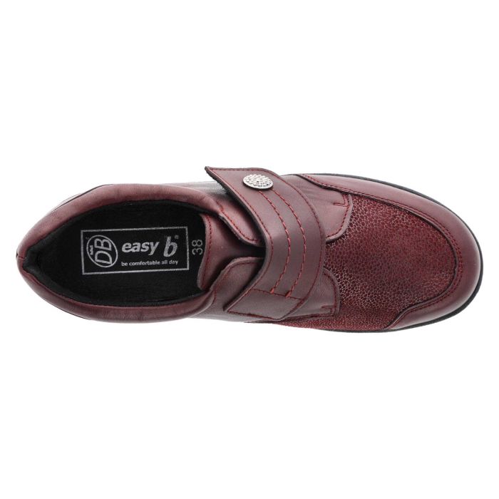 DB Shoes DB Shoes 68205R Ember 2V Burgundy Leather Ladies Shoe Burgundy Ladies
