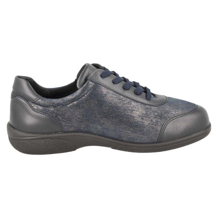DB Shoes DB Shoes Wayfaring 75374N 2V Navy Leather & Stretch Ladies Shoe Navy Ladies