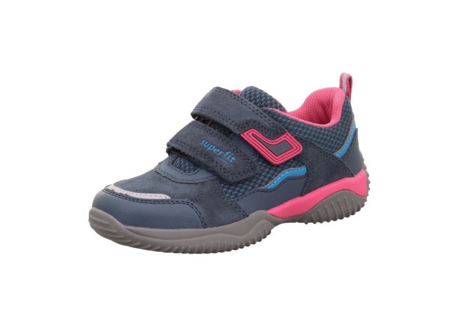 Superfit 1-006391-8010 Storm Blue / Rosa Girls Trainer
