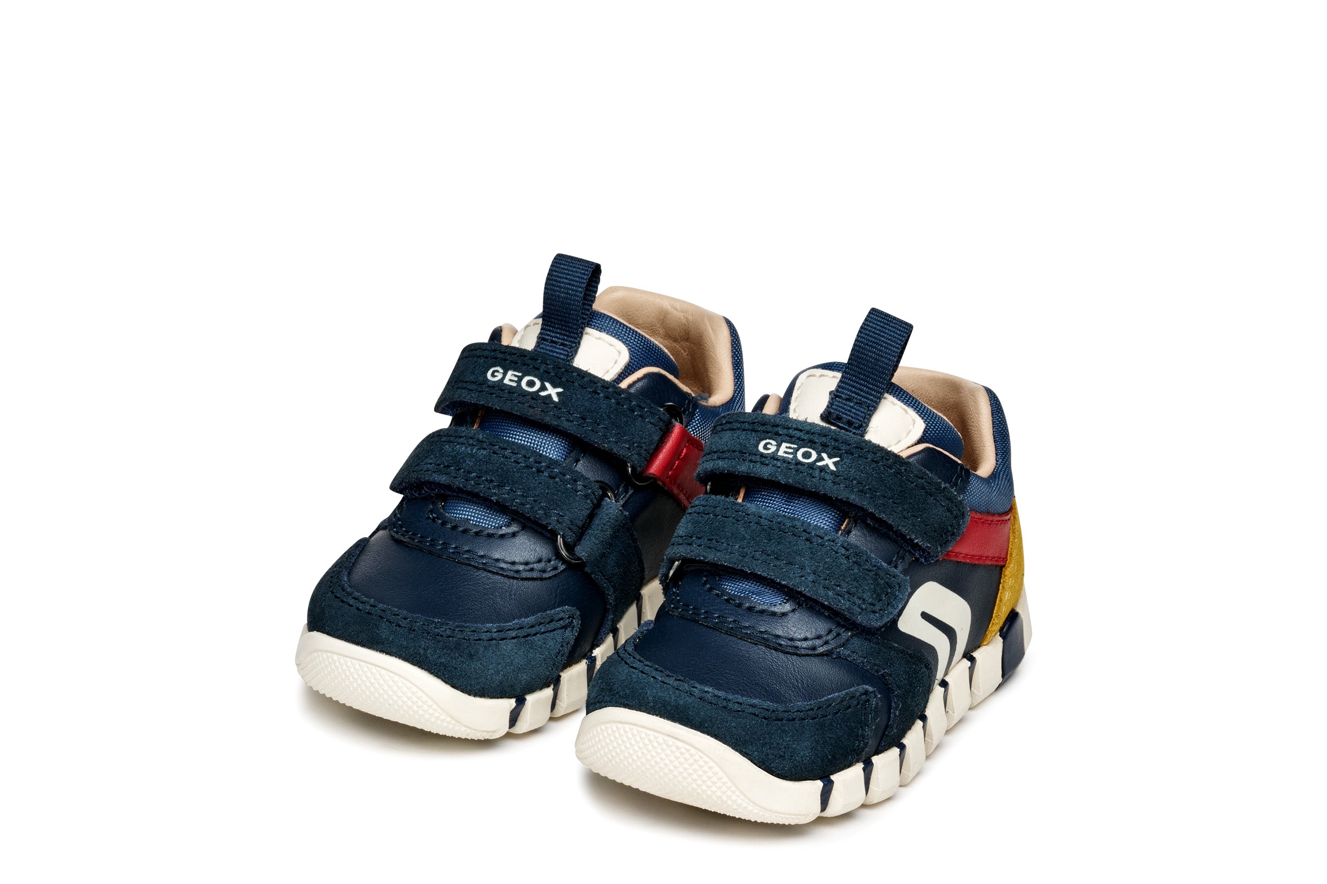 Geox Geox B Iupidoo B3555D 05422 C4244 Navy / Dark Red Boys Trainer Navy / Dk Red Boys