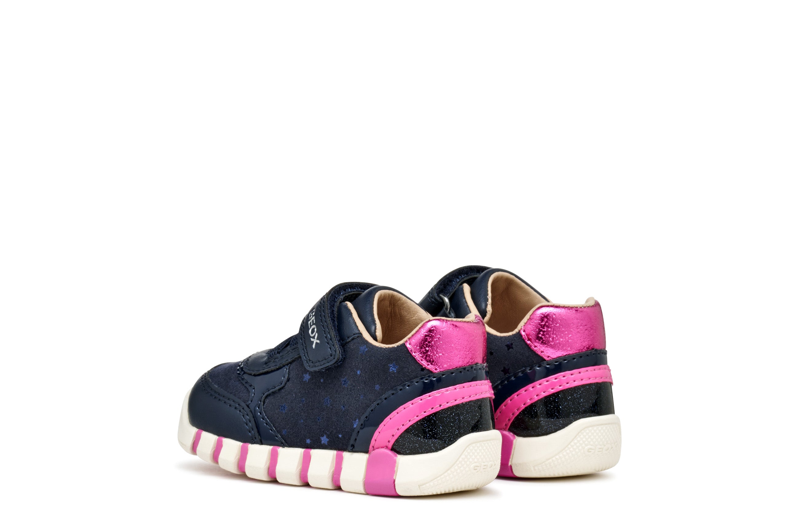 Geox Geox B IUPIDOO GIRL B5658B 0DHBC Navy / Fuchsia Girls Trainer NAVY/FUCHSIA Girls