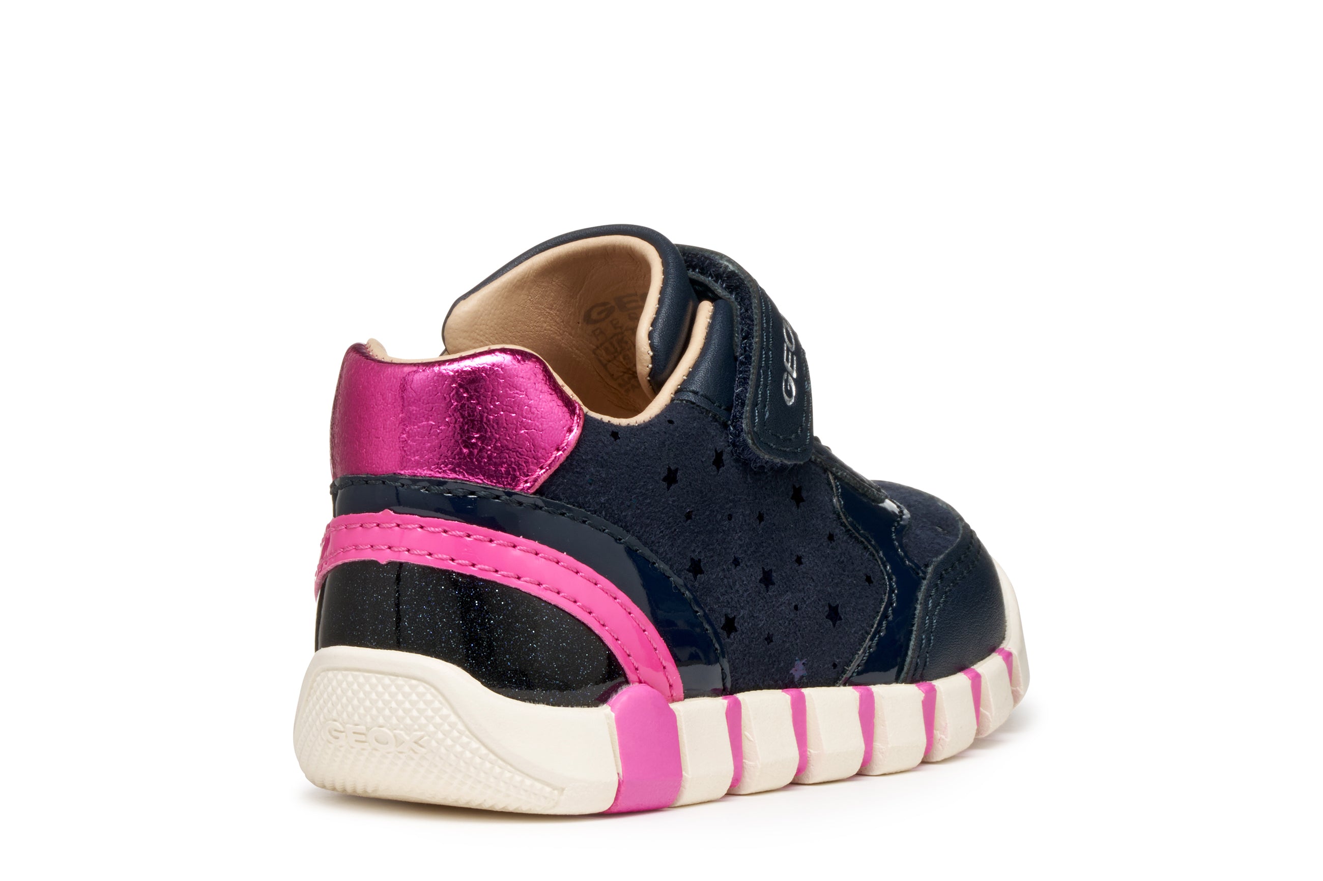 Geox Geox B IUPIDOO GIRL B5658B 0DHBC Navy / Fuchsia Girls Trainer NAVY/FUCHSIA Girls