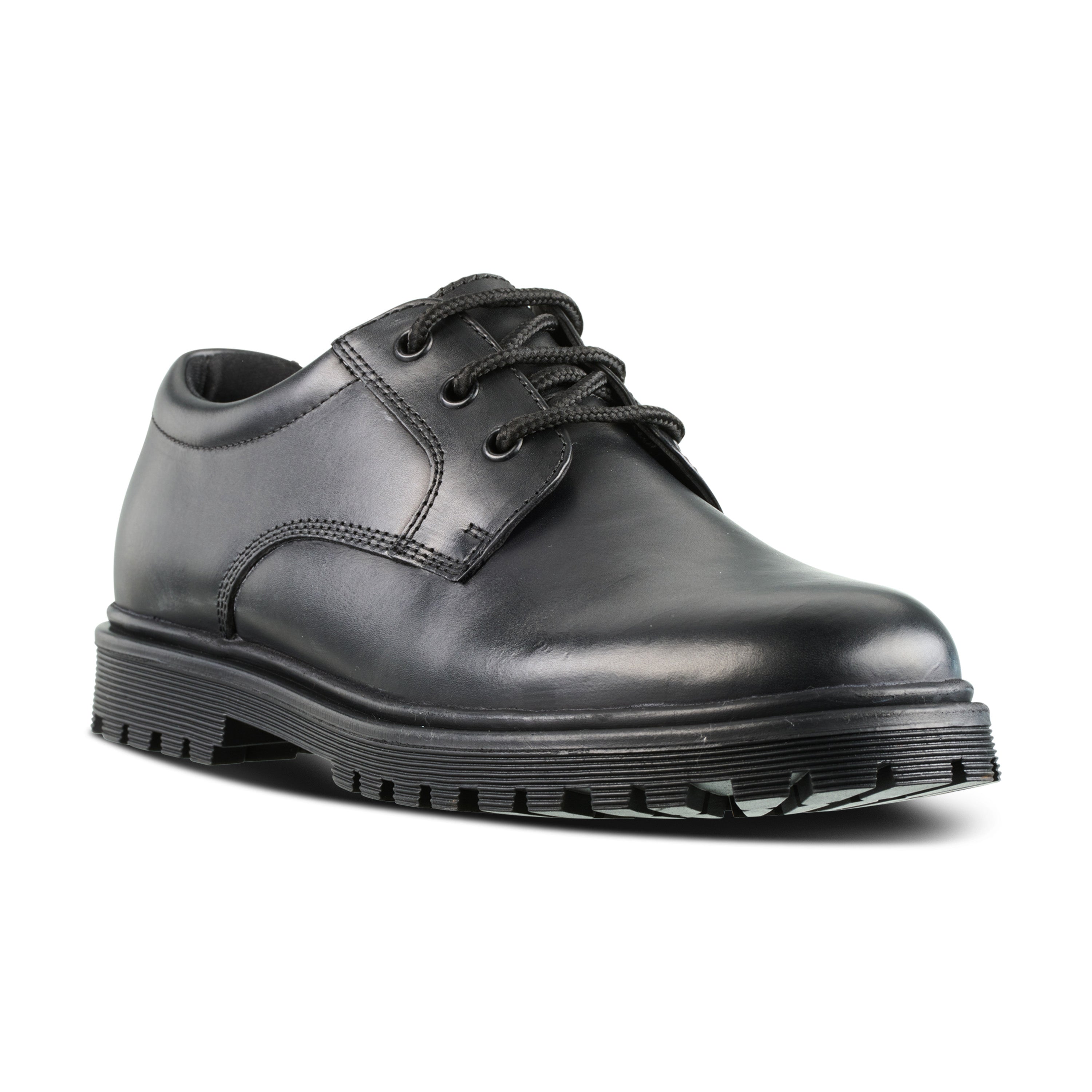 Term Term Bailey Black Lace Up School Shoe Black Unisex