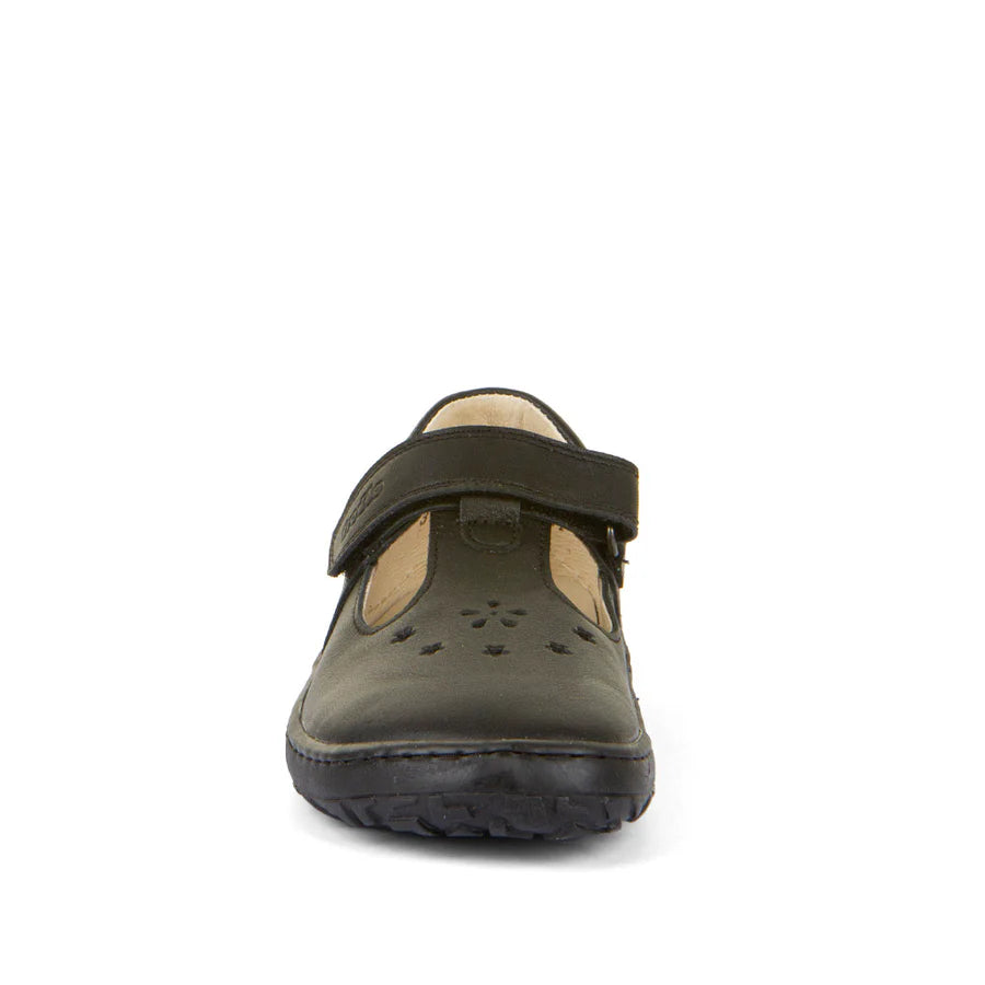 Froddo Froddo Nina T-Bar Barefoot G3130199 Black School Shoes Black Girls