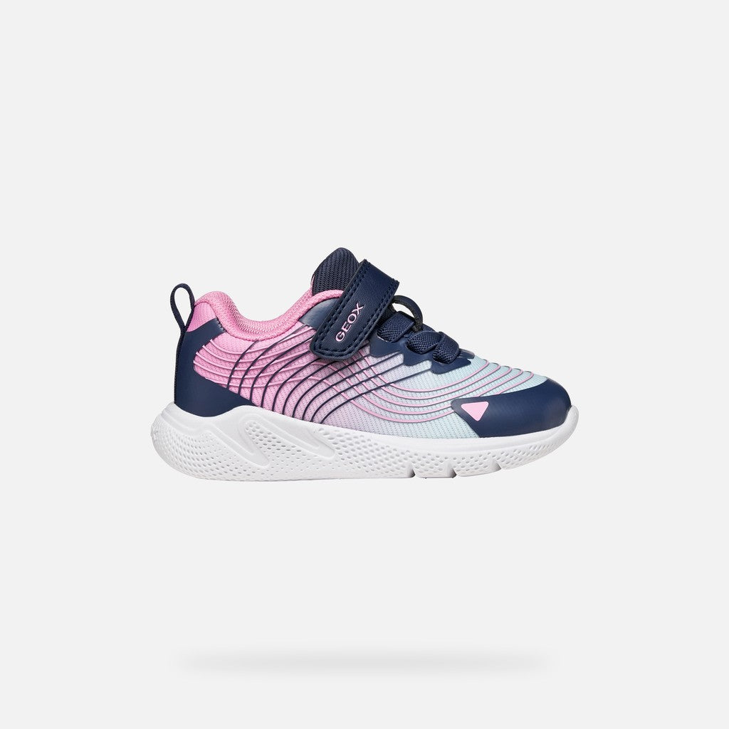 Geox SPRINTYE BABY GIRL B664TA 0119J C4AE8 Pink/Navy Trainers