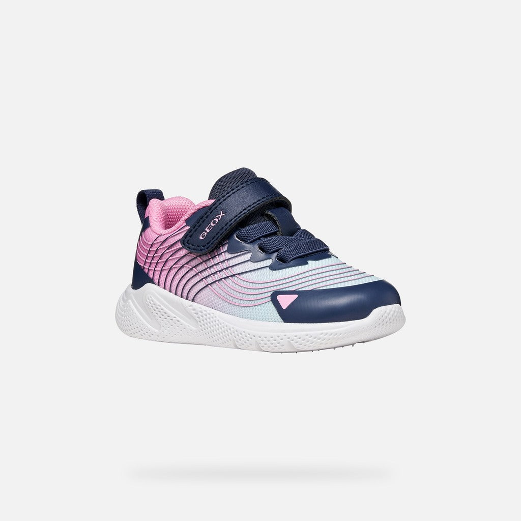 Geox SPRINTYE BABY GIRL B664TA 0119J C4AE8 Pink/Navy Trainers
