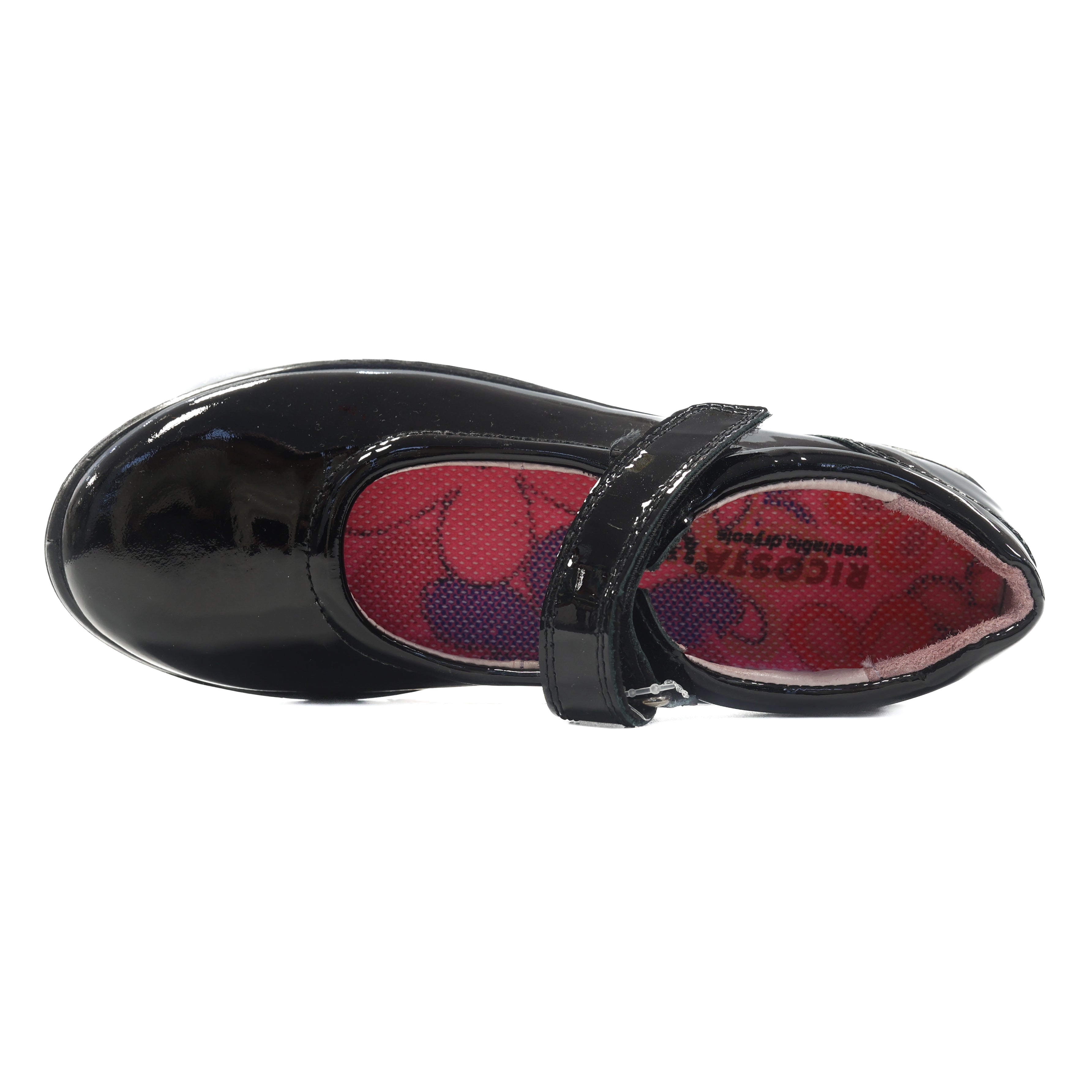 Ricosta Ricosta Beth Patent W 50 8500103/093 Black School Shoes Black Patent Girls