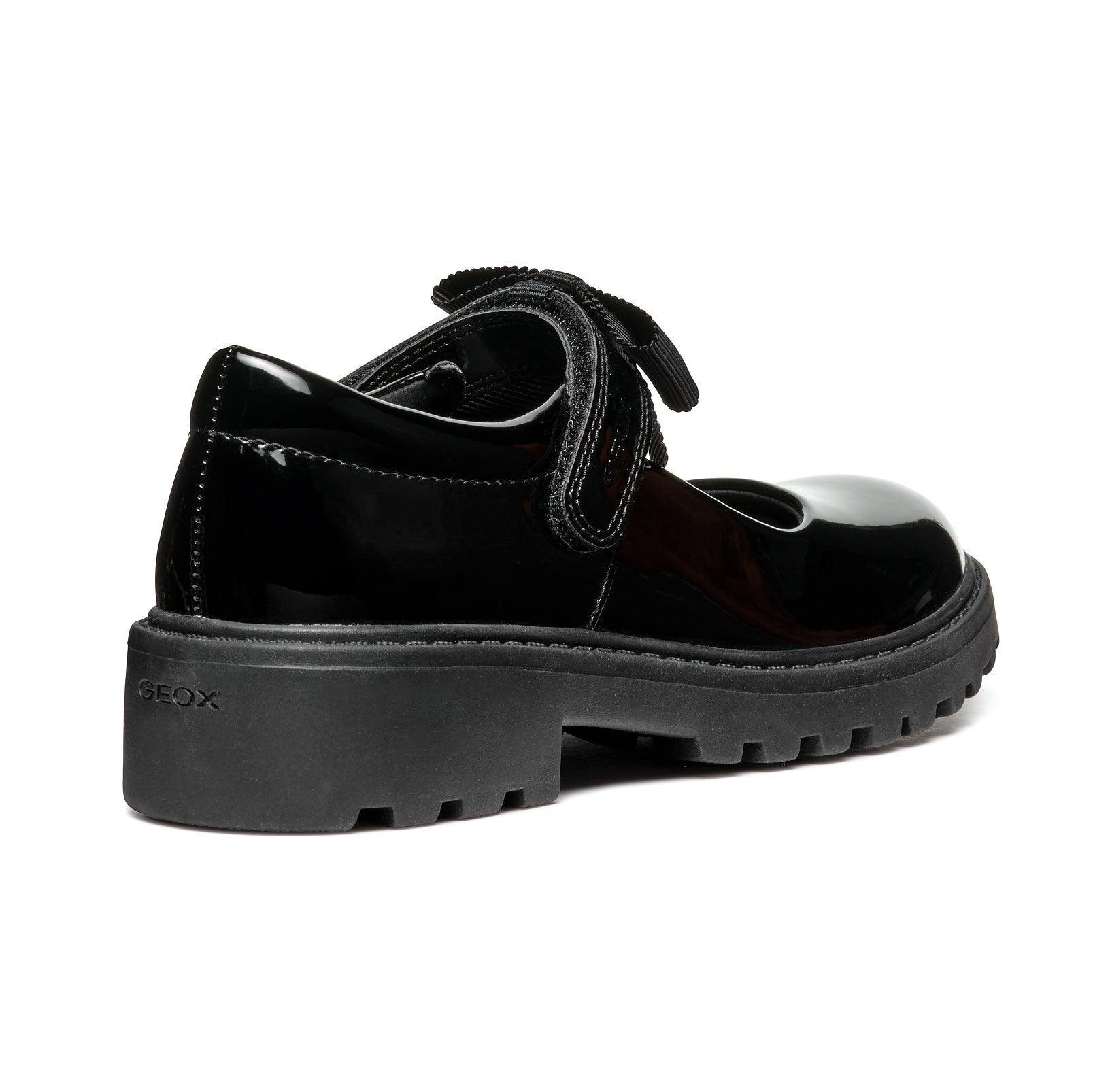 Geox Geox J CASEY G. E J1620E 000HH C9999 Black Patent School Shoes Black Patent Girls