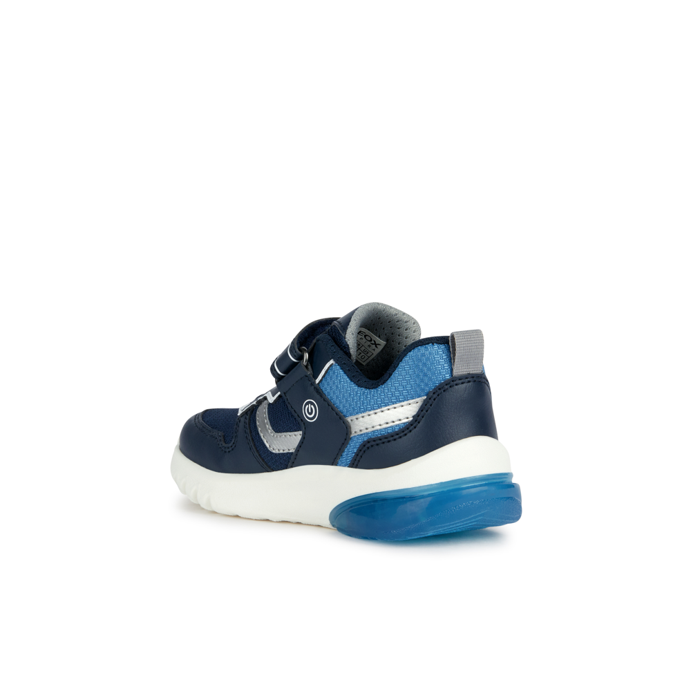 Geox Geox J Ciberdron C J36lbc 011Fe C4201 Navy/Dk Silver Boys