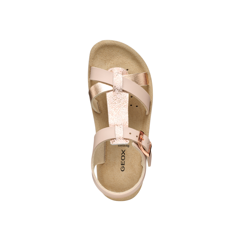 Geox Geox J S.Costarei G.G J45eag 054Bj C8wh8 Girls Rose Gold Sandals Rose/Rose Gold Girls