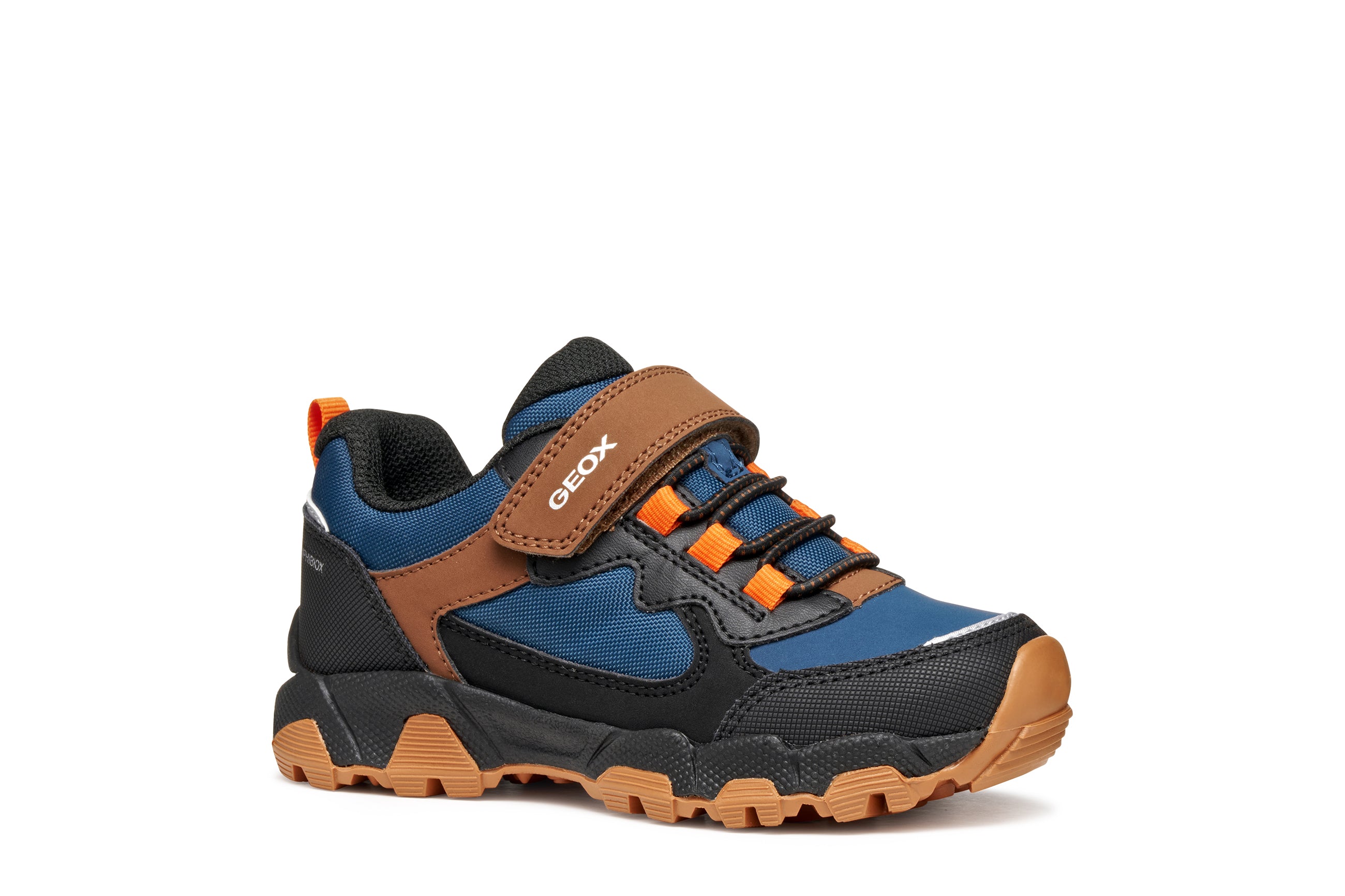 Geox Geox J Magnetar Amphibiox J463ZB 050FU C0948 Navy/Brown Boys Waterproof Trainers Navy/ Brown Boys
