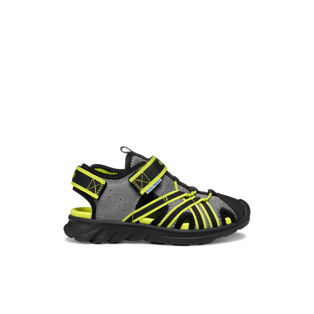 Geox Geox J Airadyum A J55f1a 01454 C0666 Boys Grey / Lime Sandals Grey/Lime Boys