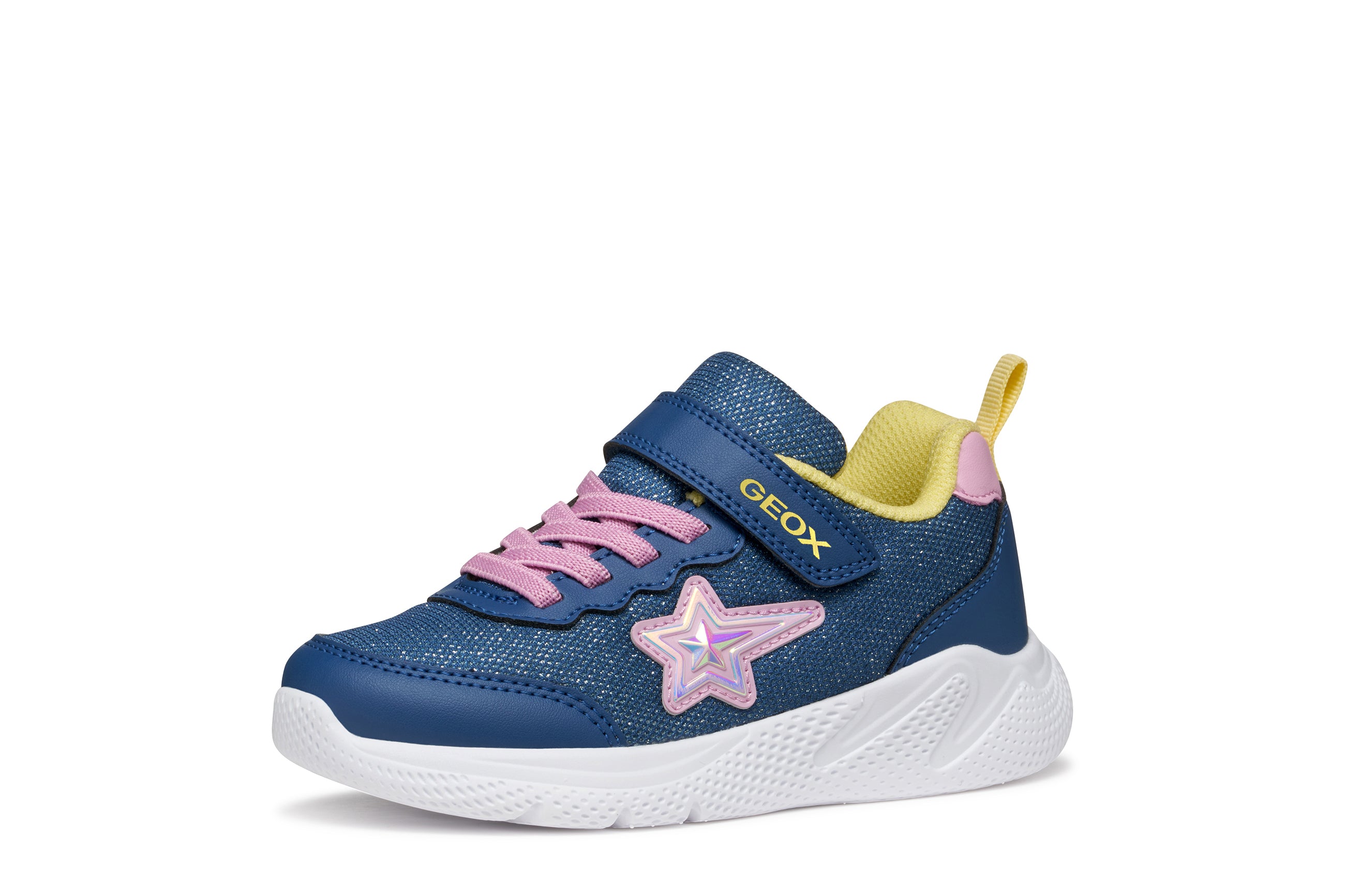 Geox Geox J SPRINTYE J55WA OAS54 C4BE8 Blue/Pink Girls Trainer Blue/Pink Girls