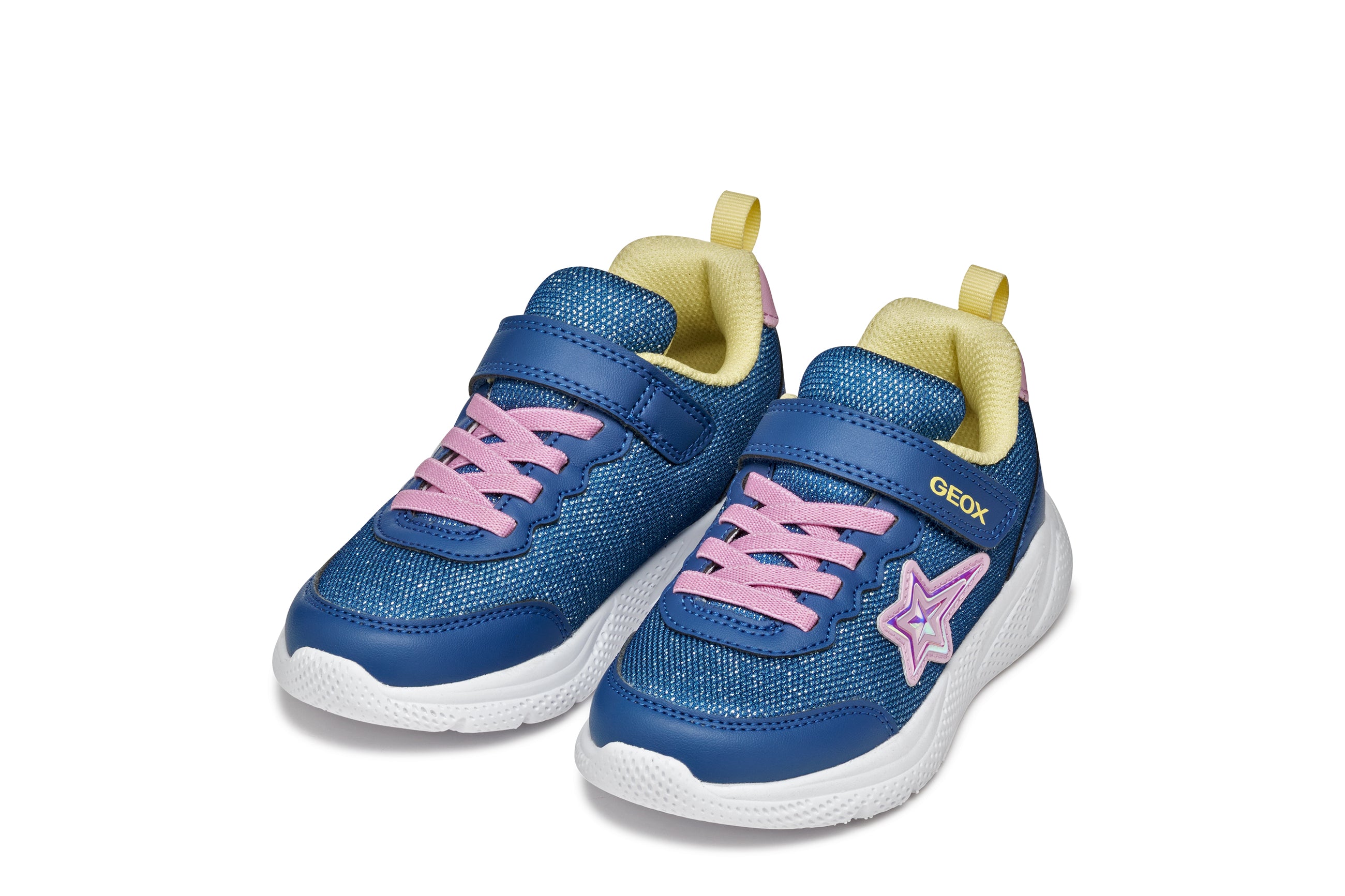 Geox Geox J SPRINTYE J55WA OAS54 C4BE8 Blue/Pink Girls Trainer Blue/Pink Girls