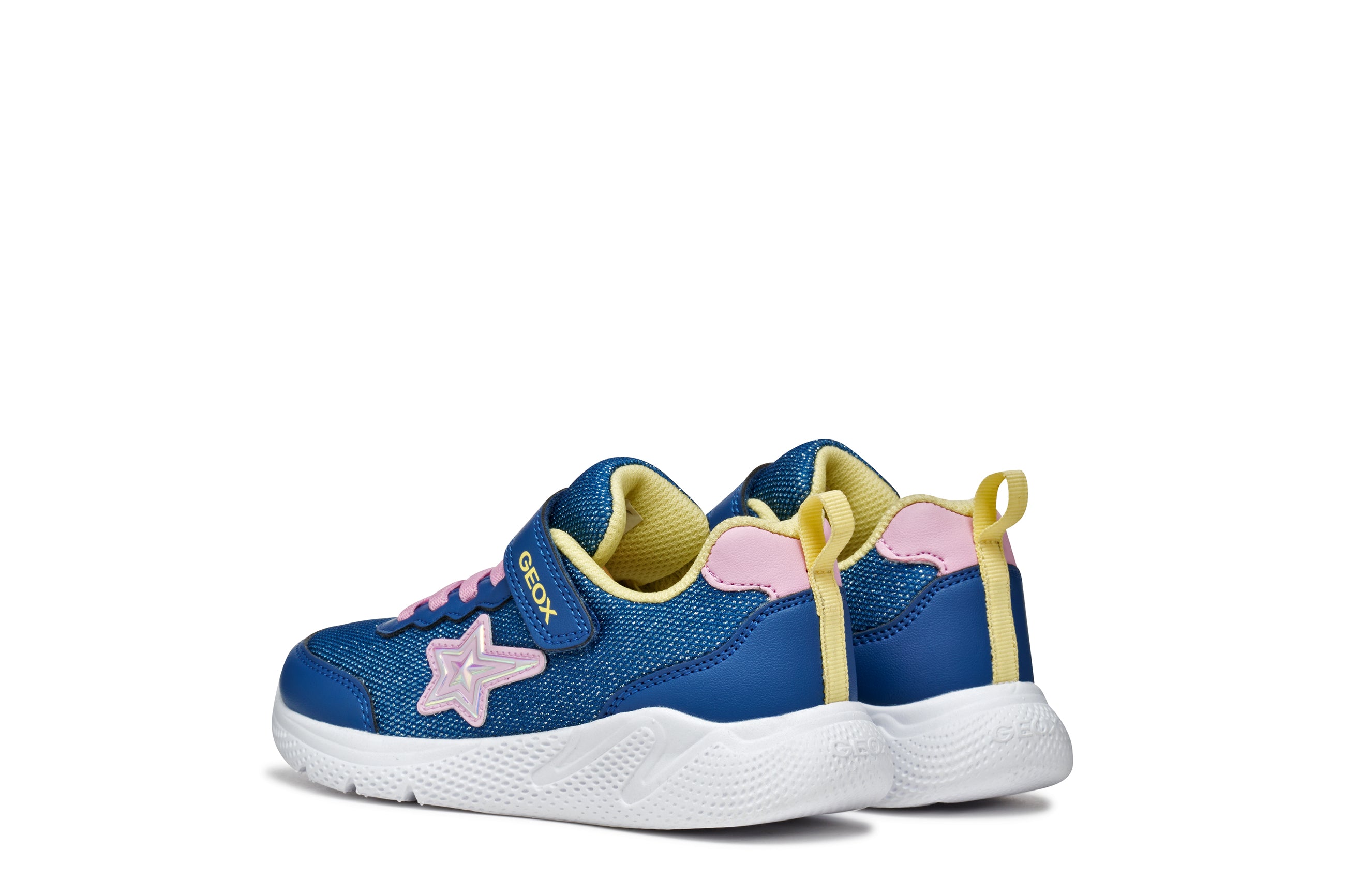 Geox Geox J SPRINTYE J55WA OAS54 C4BE8 Blue/Pink Girls Trainer Blue/Pink Girls