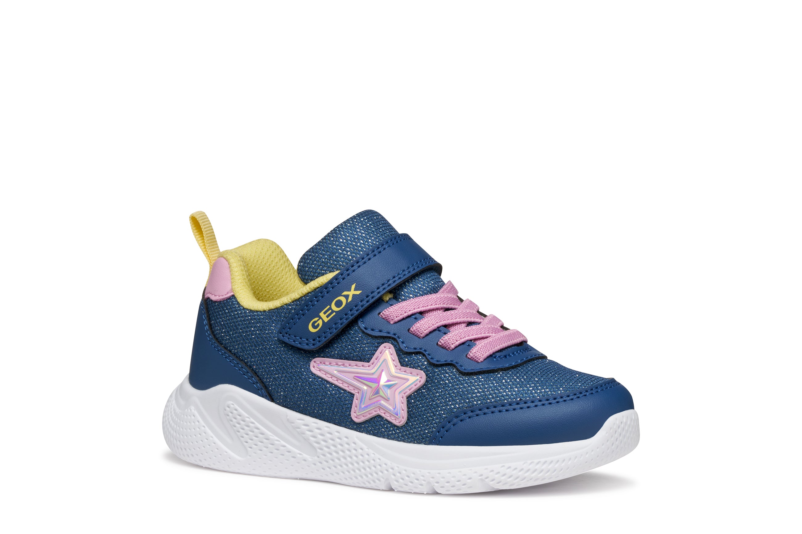 Geox Geox J SPRINTYE J55WA OAS54 C4BE8 Blue/Pink Girls Trainer Blue/Pink Girls