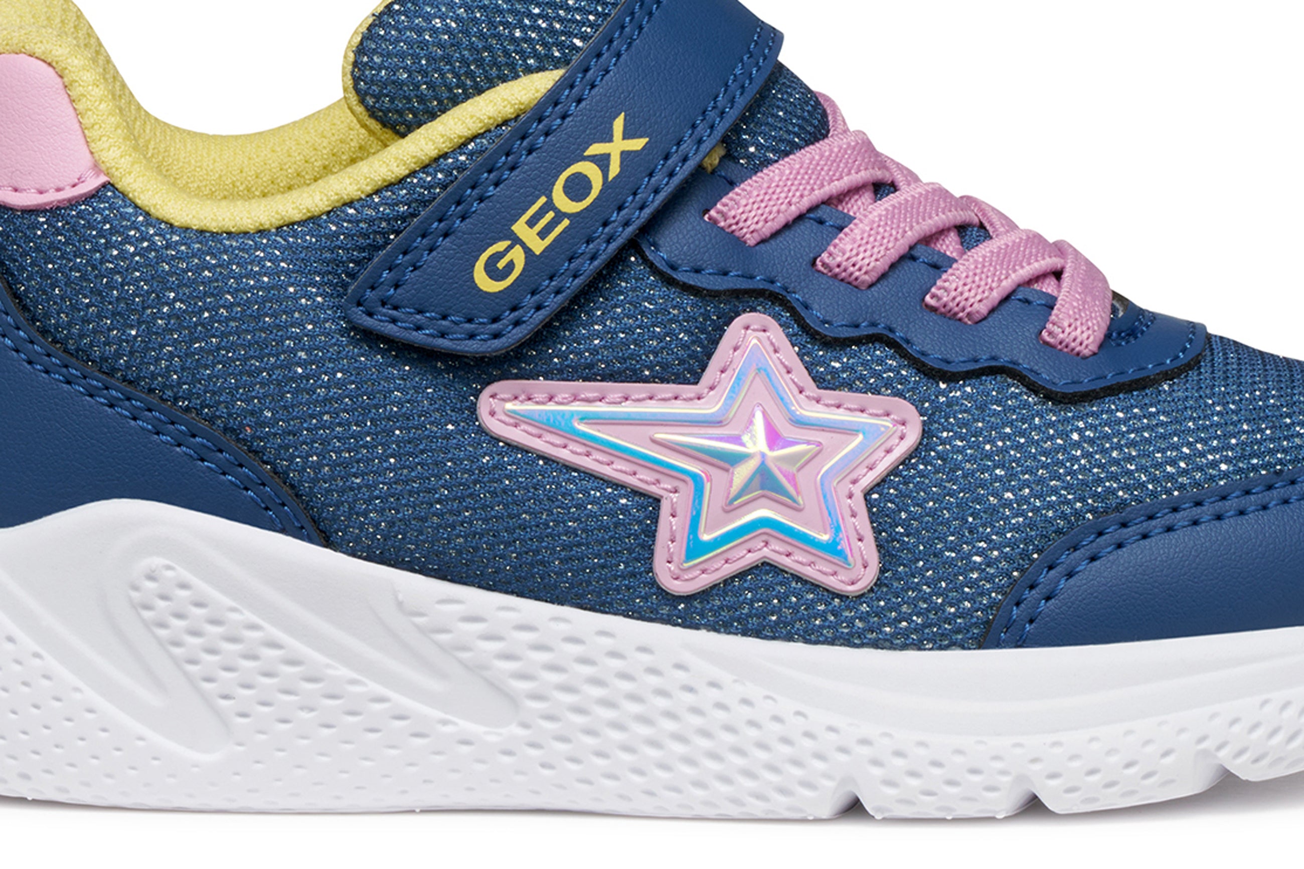 Geox Geox J SPRINTYE J55WA OAS54 C4BE8 Blue/Pink Girls Trainer Blue/Pink Girls